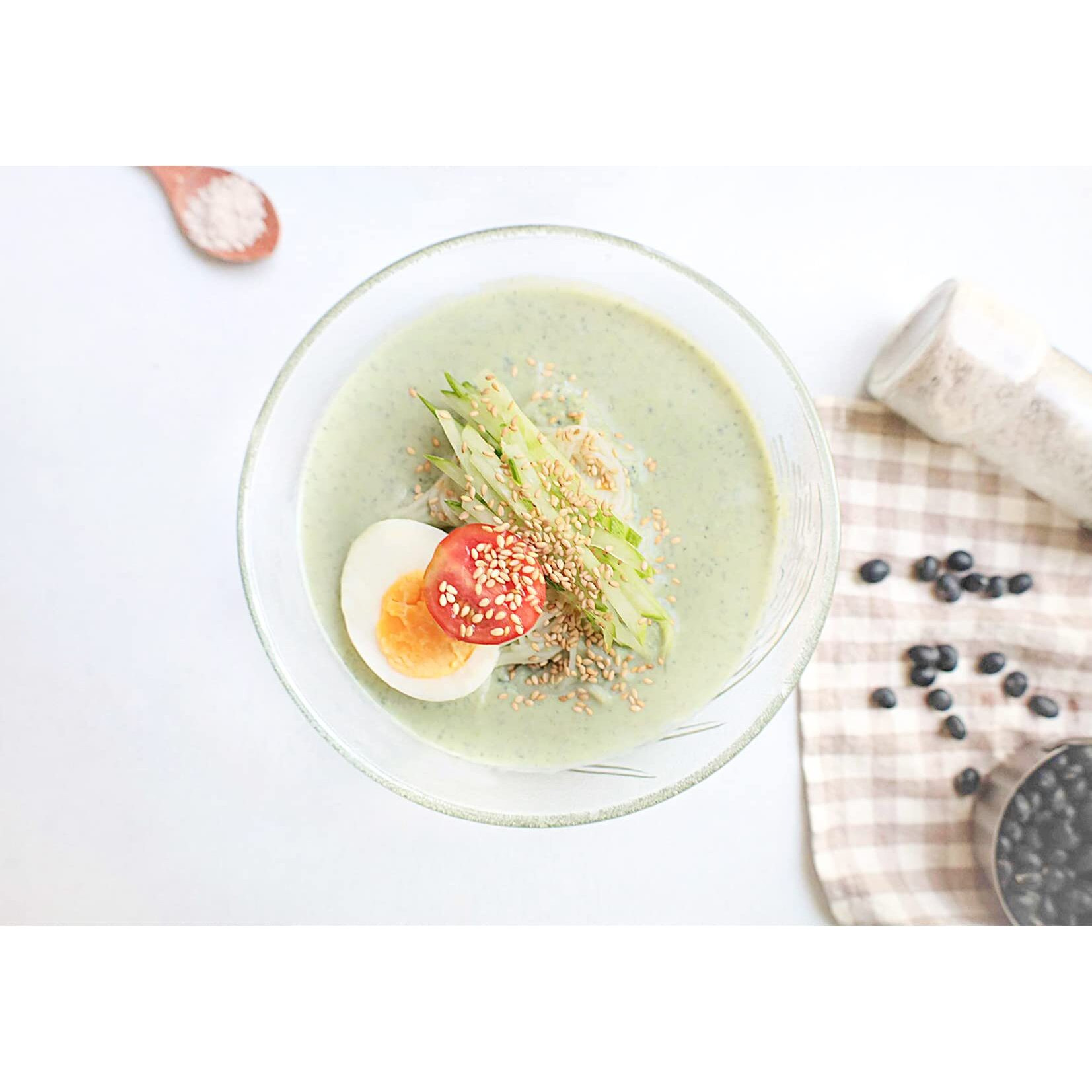 Rom America Roasted Black Soybean Powder Black Kuromame Kinako Soy Flour For Soy Milk, Injeolmi, Asian Cooking, Baking - Health Superfood, High In Fiber And Protein -  - 1 Pound (Pack Of 1)