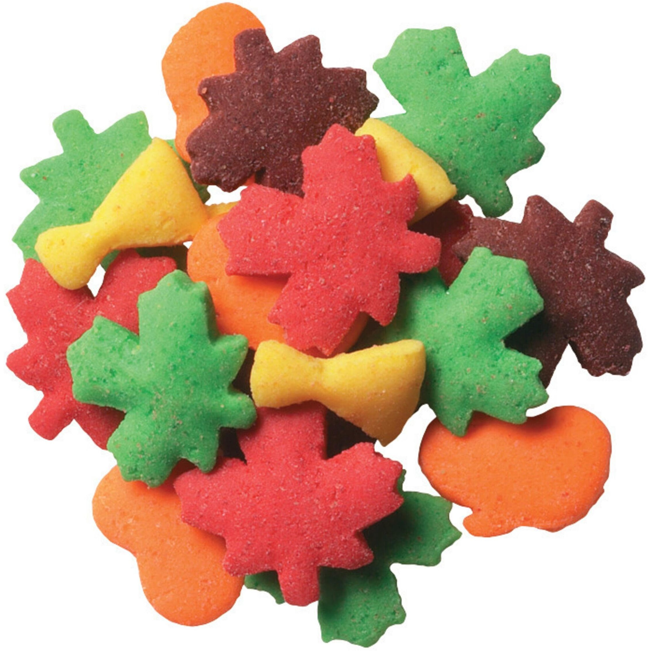 Decopac Harvest Thanksgiving Quins, 18Oz, Fancy Sprinkles In Pumpkin, Leaf & Haystack Shapes, Candy Sprinkles In Handheld Container, Edible Sprinkles For Celebration Cakes, Cupcakes, Cookies