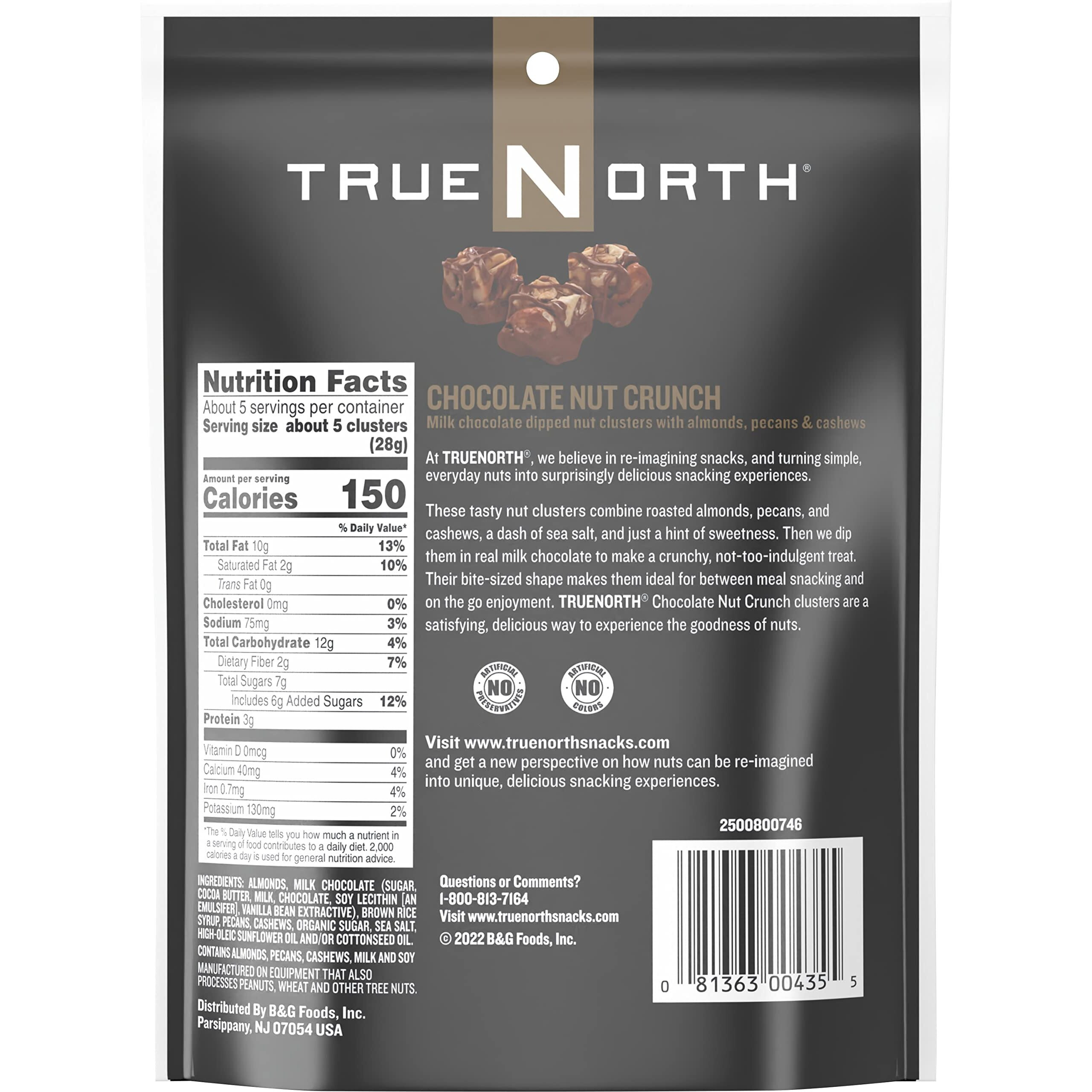 True North Nut Clusters, Chocolate Nut Crunch, 5 Ounce (Pack Of 6)