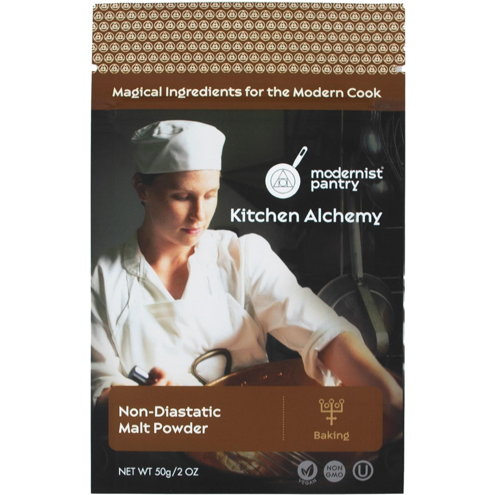 Non-Diastatic Barley Malt Powder  Non-Gmo Vegan Ou Kosher Certified - 50G/2Oz