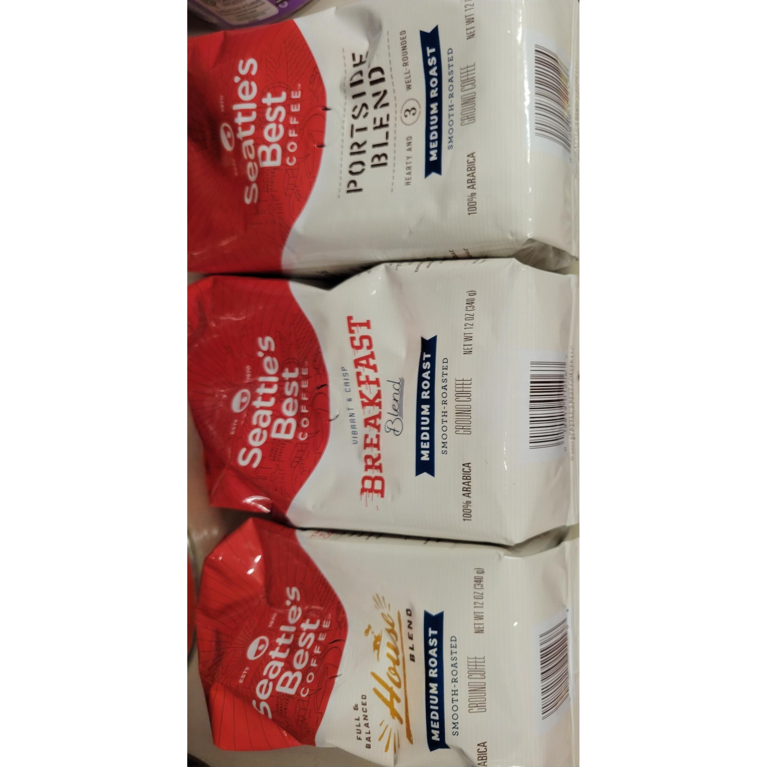 Seattle's Best Coffee Medium Roast Ground Coffee Variety Pack | 12 Ounce Bags (Pack Of 3)