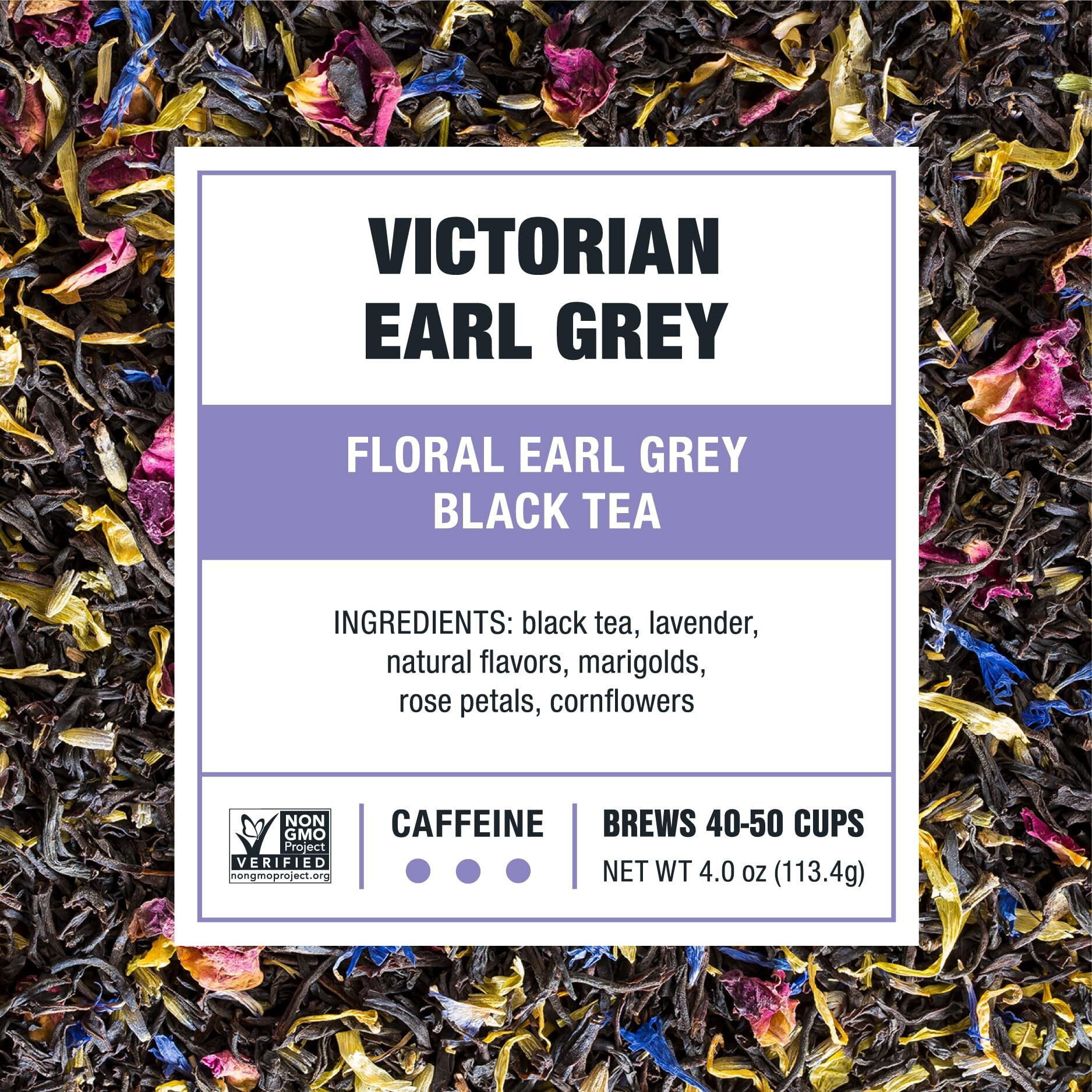 Tiesta Tea - Victorian Earl Grey | Floral Earl Grey Black Tea | Premium Loose Leaf Tea Blends | High Caffeinated Black Tea | Make Hot Or Iced Tea | Brews Up To 50 Cups - 4 Ounce Refillable Tin