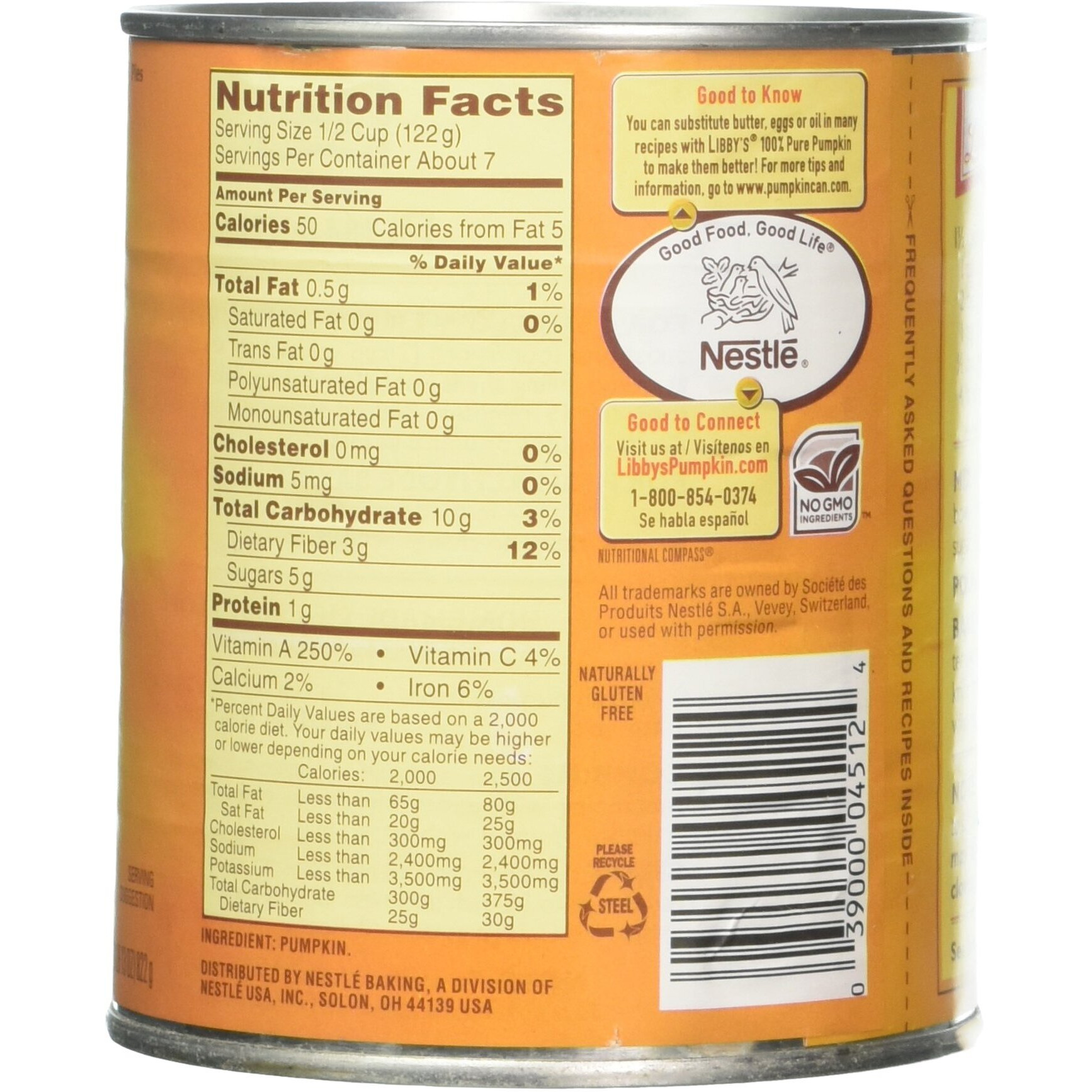 Libby's 100% Pure Pumpkin 3 Pk 29Oz. Cans