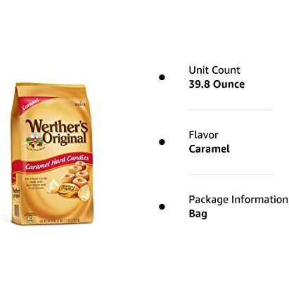 Werther's Original Caramel Hard Candies 39.75Oz Bag 2 Pound (Pack Of 1)
