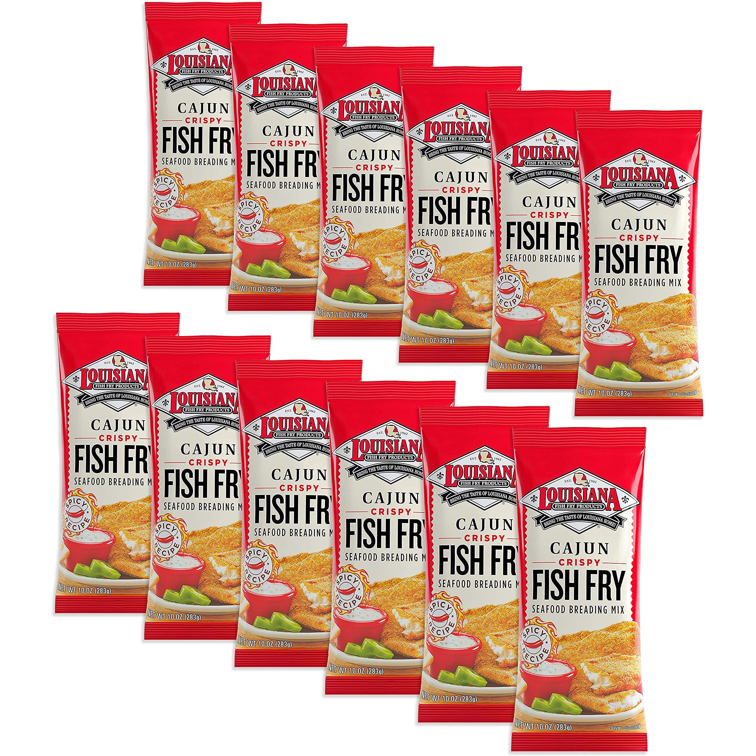 Louisiana Fish Fry, Cajun Fry, 10 Oz (Pack Of 12)