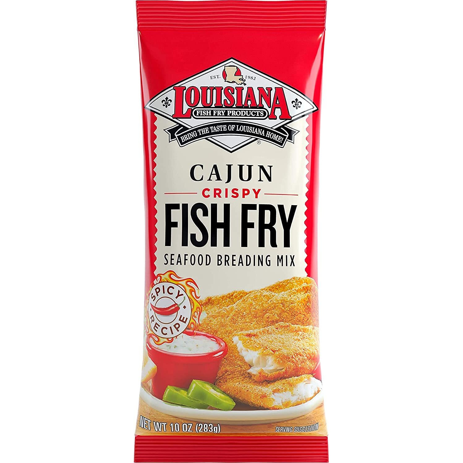 Louisiana Fish Fry, Cajun Fry, 10 Oz (Pack Of 12)
