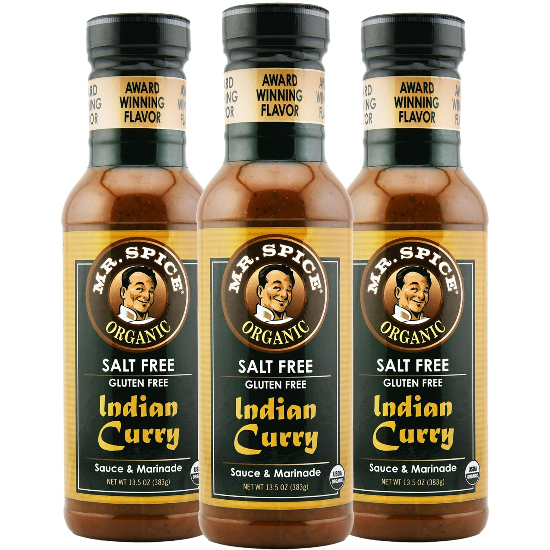 Mr. Spice Organic - Salt Free Sauce (Indian Curry, 3-Pack)