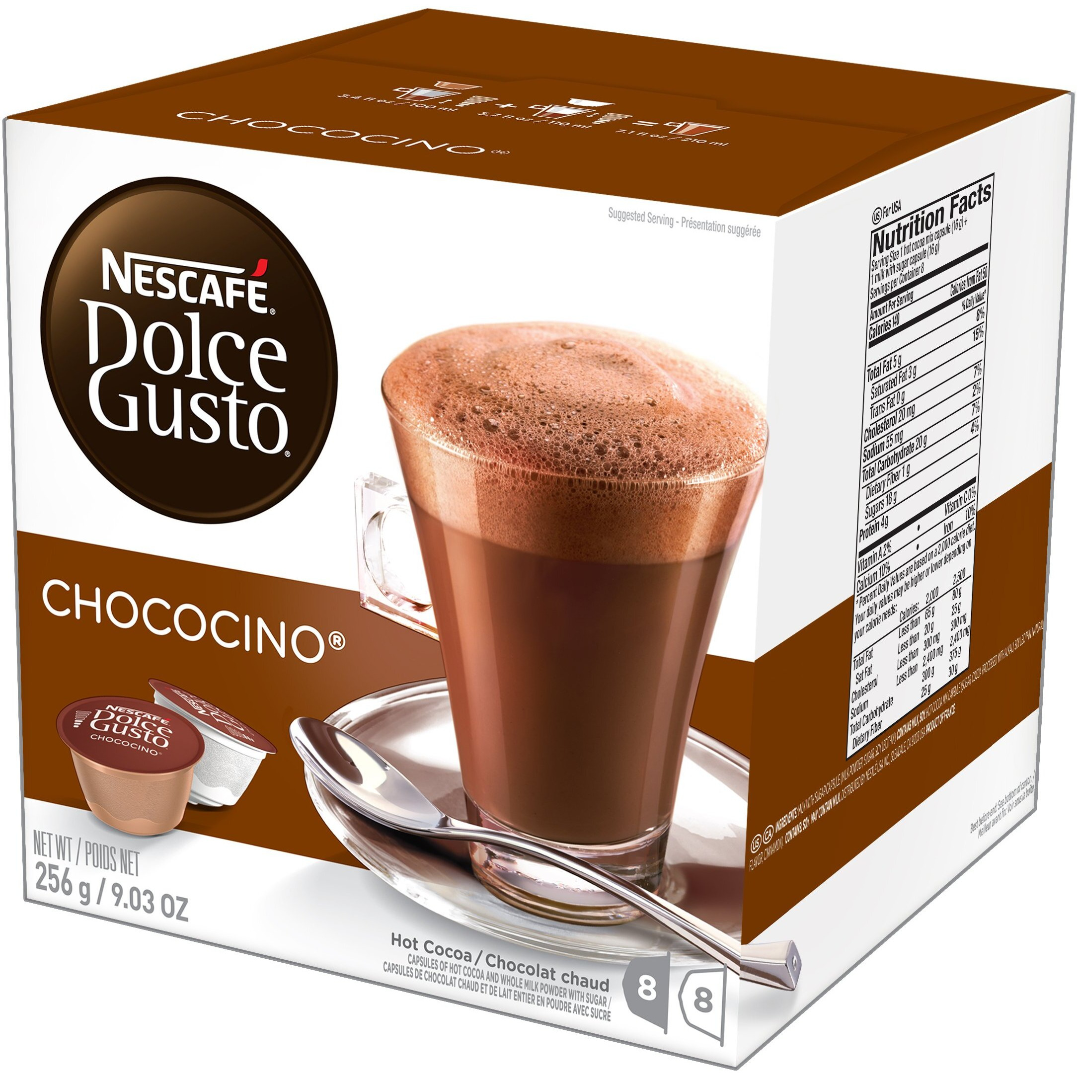 Nescaf   Dolce Gusto Coffee Capsules Chococino 48 Single Serve Pods (Makes 24 Specialty Cups)