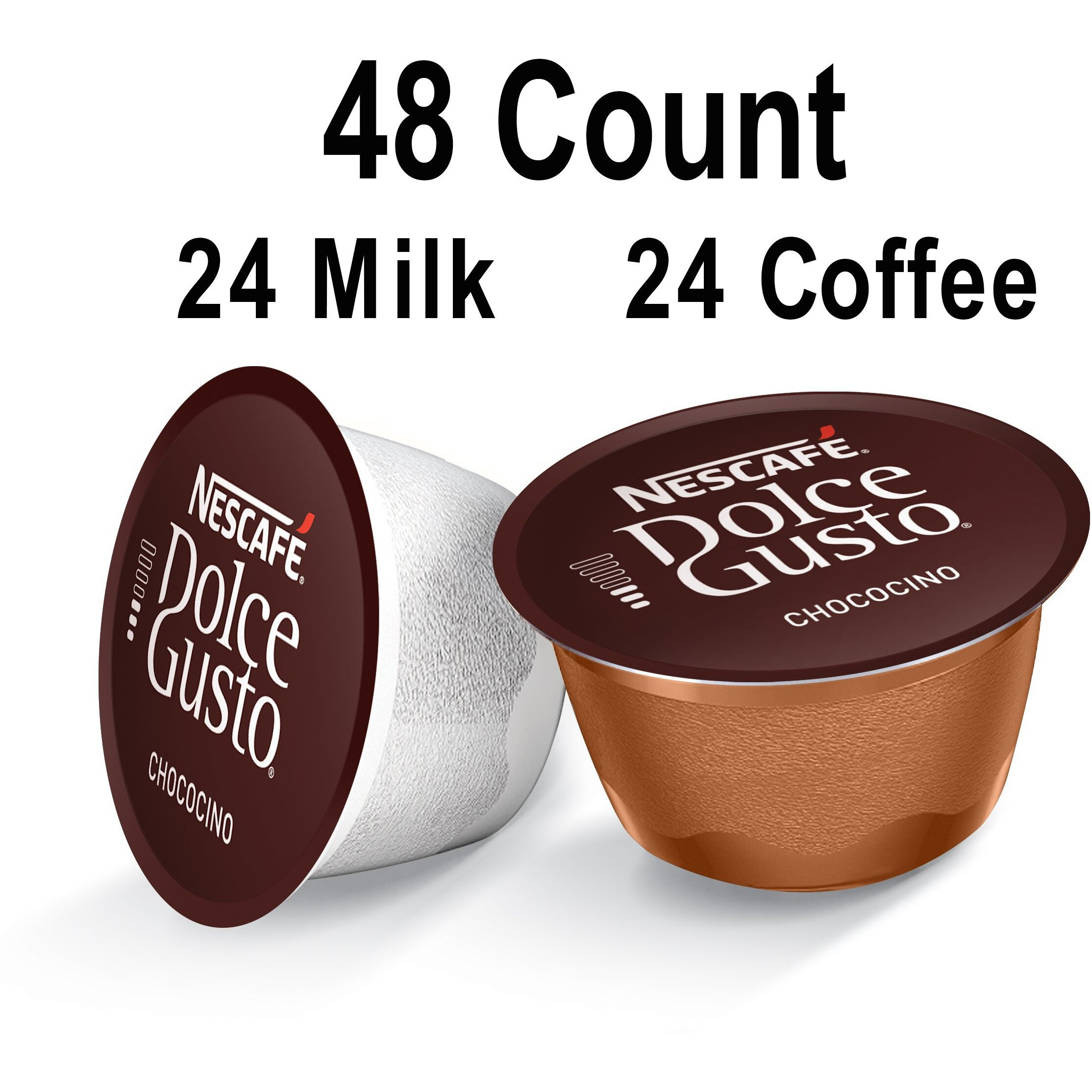 Nescaf   Dolce Gusto Coffee Capsules Chococino 48 Single Serve Pods (Makes 24 Specialty Cups)