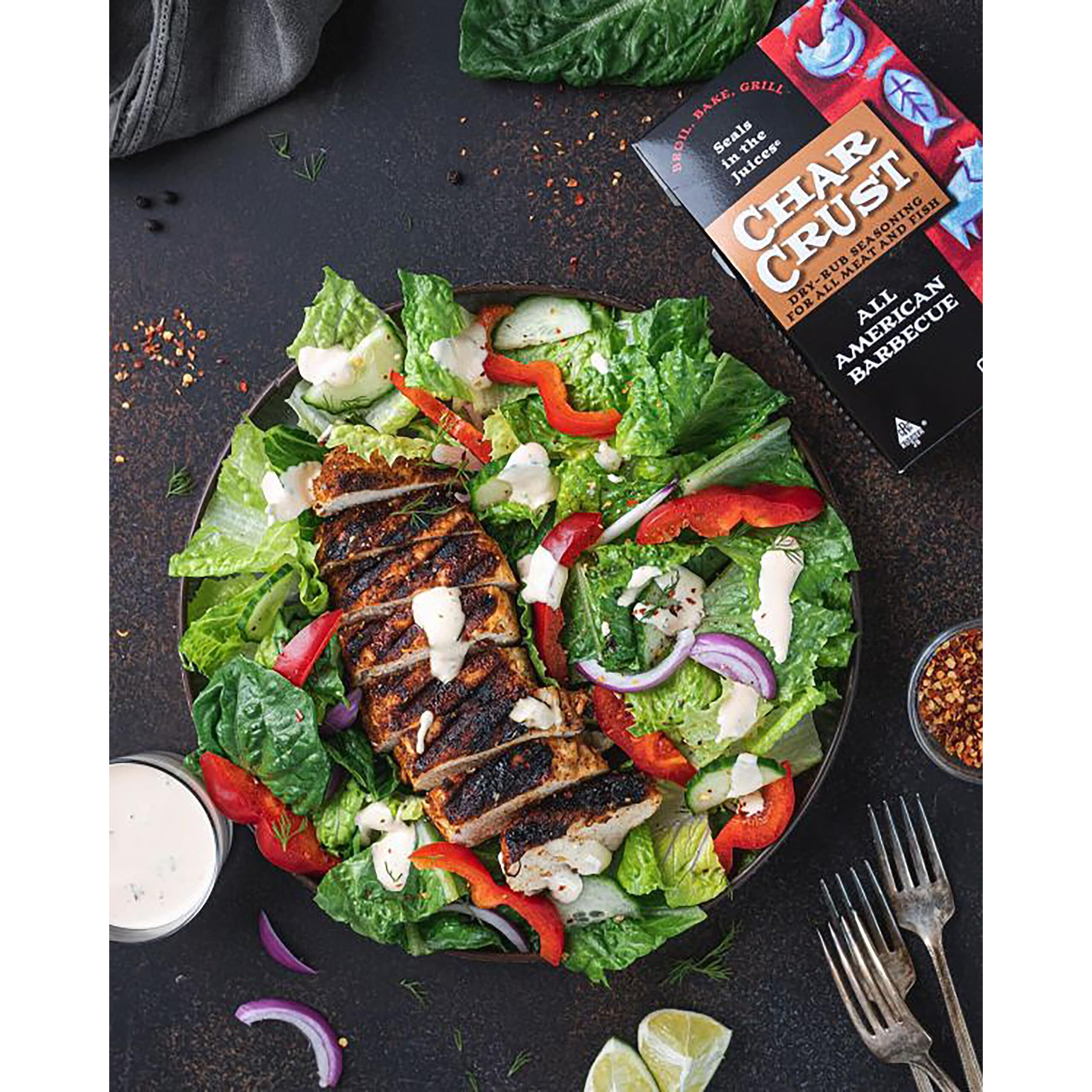 Char Crust Dry-Rub Seasoning, All American Bbq, 4-Ounce (Pack Of 6)