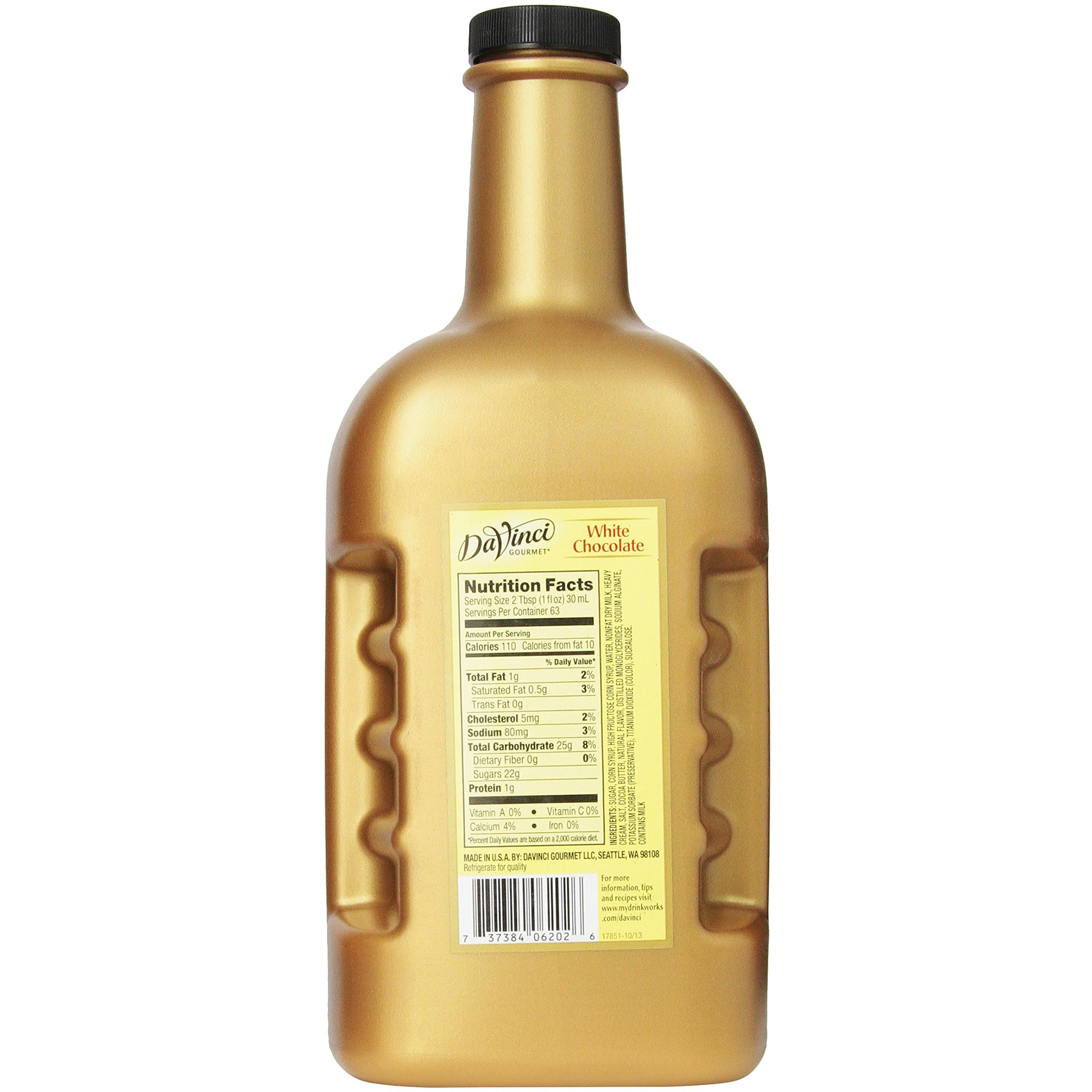 Davinci Gourmet Sauce, White Chocolate, 64 Ounce