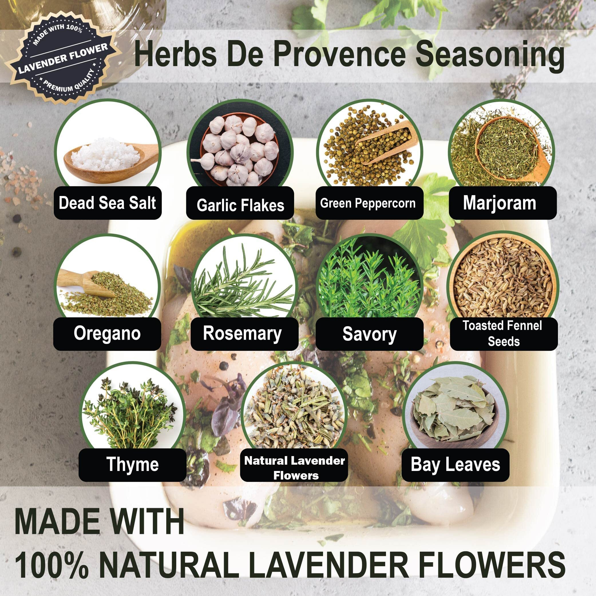 Aromasong Turkey Brine - 100% Natural - 2 Lb - For Wet & Dry Brining. (Herbs De Provence Seasoning) For Whole, Smoked, Oven-Roasted Or Fried Turkey - Made In Usa