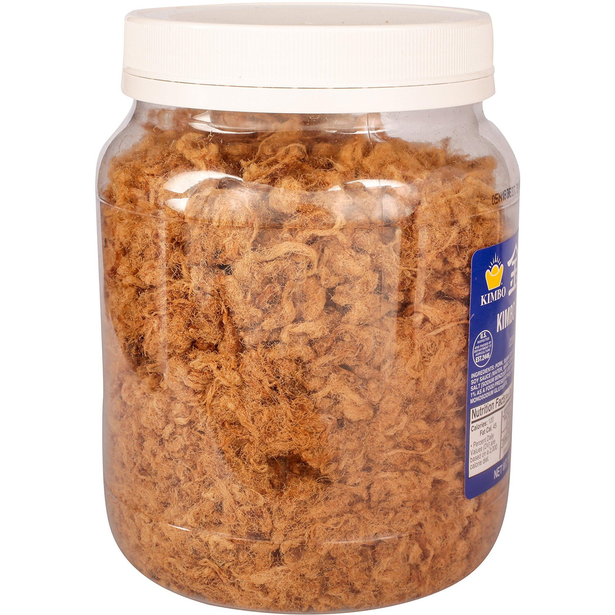 Cooked Dried Pork () Kimbo Brand Pork Fu 18 Oz (1 Lb 2 Oz) Made In Usa