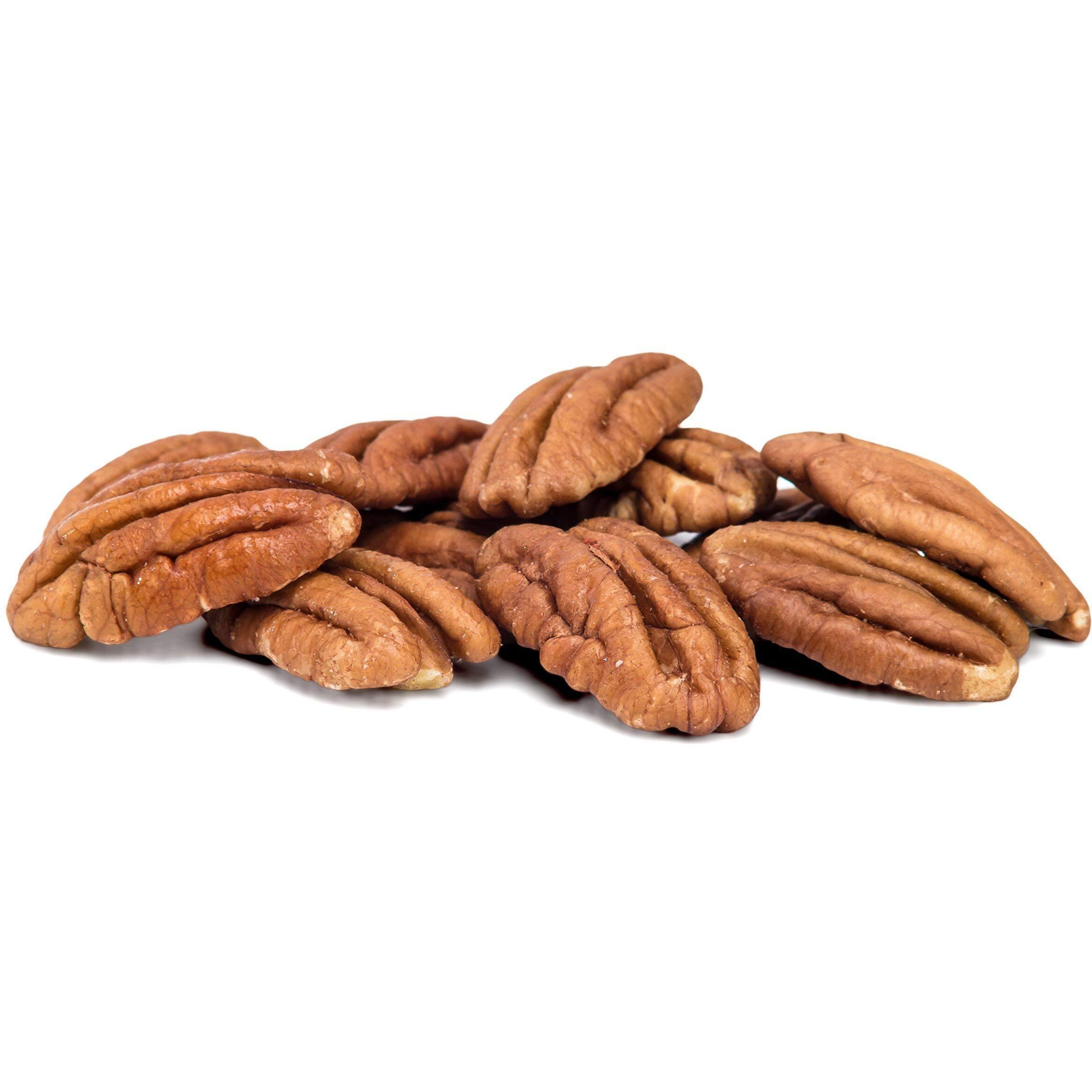 Whole, Shelled & Dry Roasted Georgia Pecans With Himalayan Salt (2 Lbs.) - Small Batch Roasted - Vegan & Keto Friendly - Healthy Southern Tastiness - Farm Fresh Nuts Brand