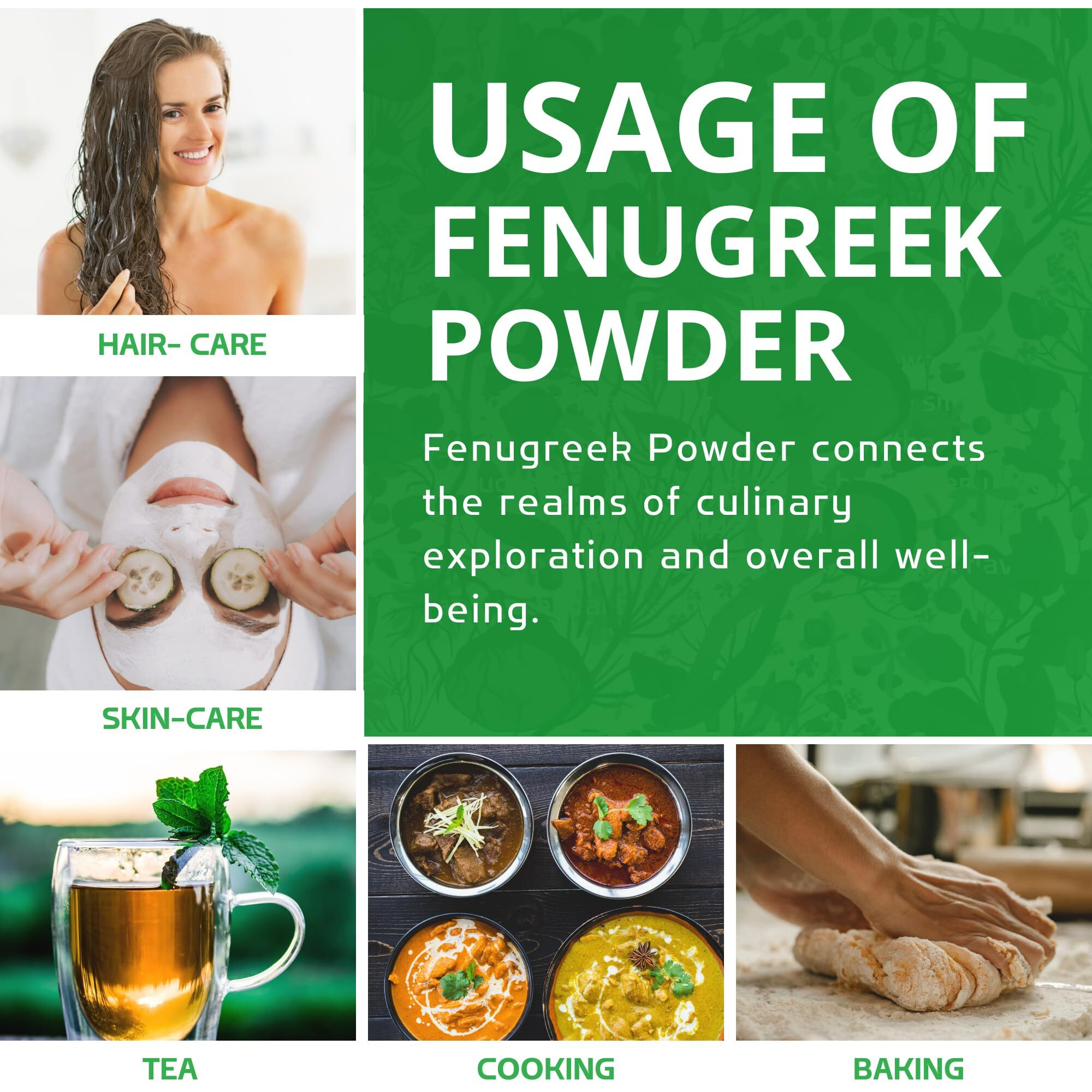 Jiva Organic Fenugreek Powder 1.5 Lb Bulk Bag - Non-Gmo (Methi Powder, Fenogreco En Polvo) - Resealable Kraft Bag
