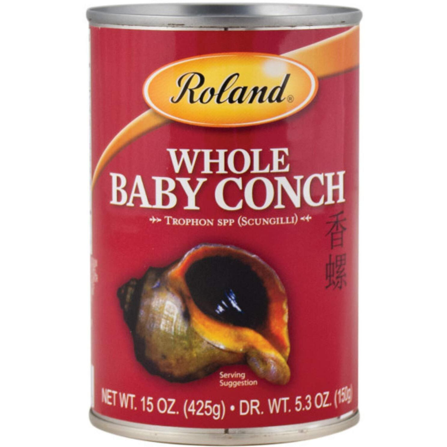 Roland Foods Whole Baby Conch In Water, Specialty Imported Food, 15-Ounce Can