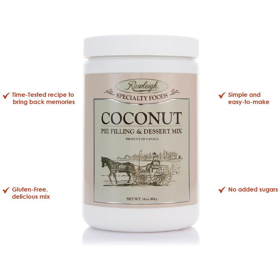 Rawleigh Coconut Pie Filling & Dessert Mix 16 Oz / 454G - Pack Of 1