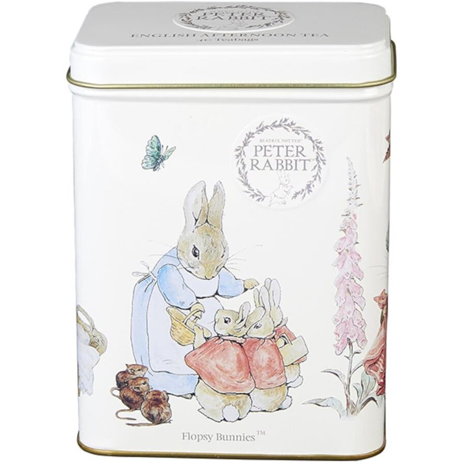 New English Teas Beatrix Potter Peter Rabbit Flopsy Bunnies Tea Tin With 40 English Afternoon Teabags