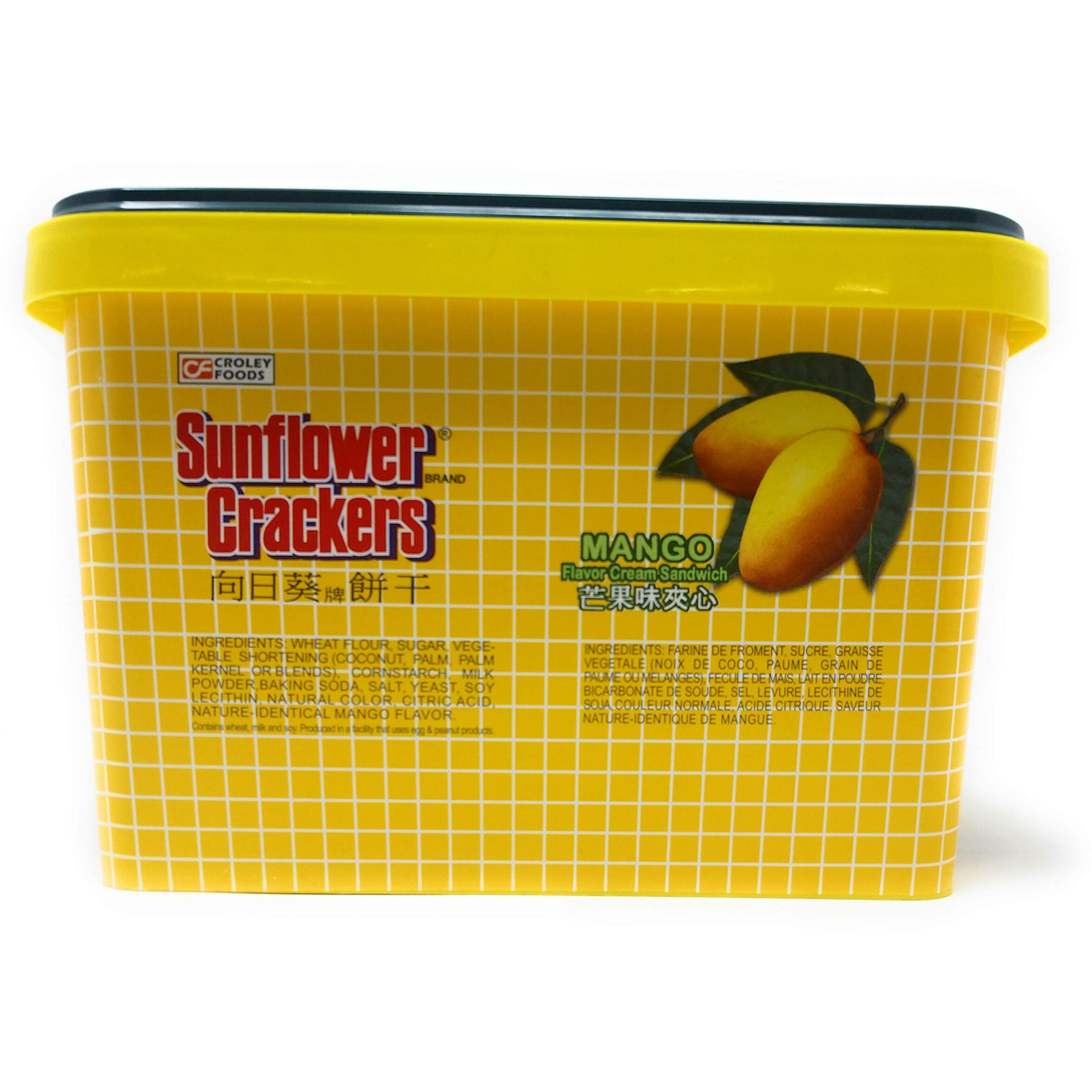 Croley Foods Sunflower Crackers Mango Flavor Cream Sandwhich 28.3Oz 800G