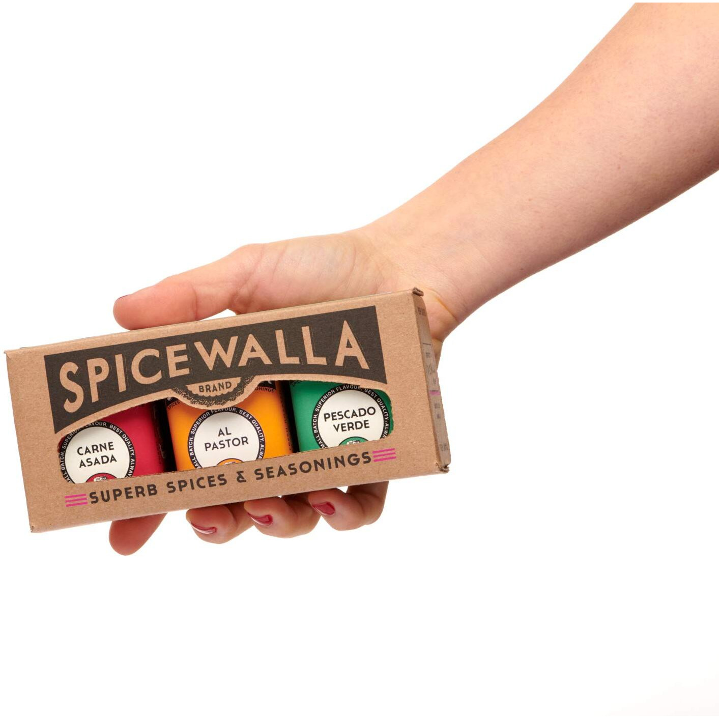 Spicewalla Taco Seasoning 3 Pack | Carne Asada, Al Pastor, Pescado Verde | Gluten Free, Non-Gmo, No Msg, Gift Set