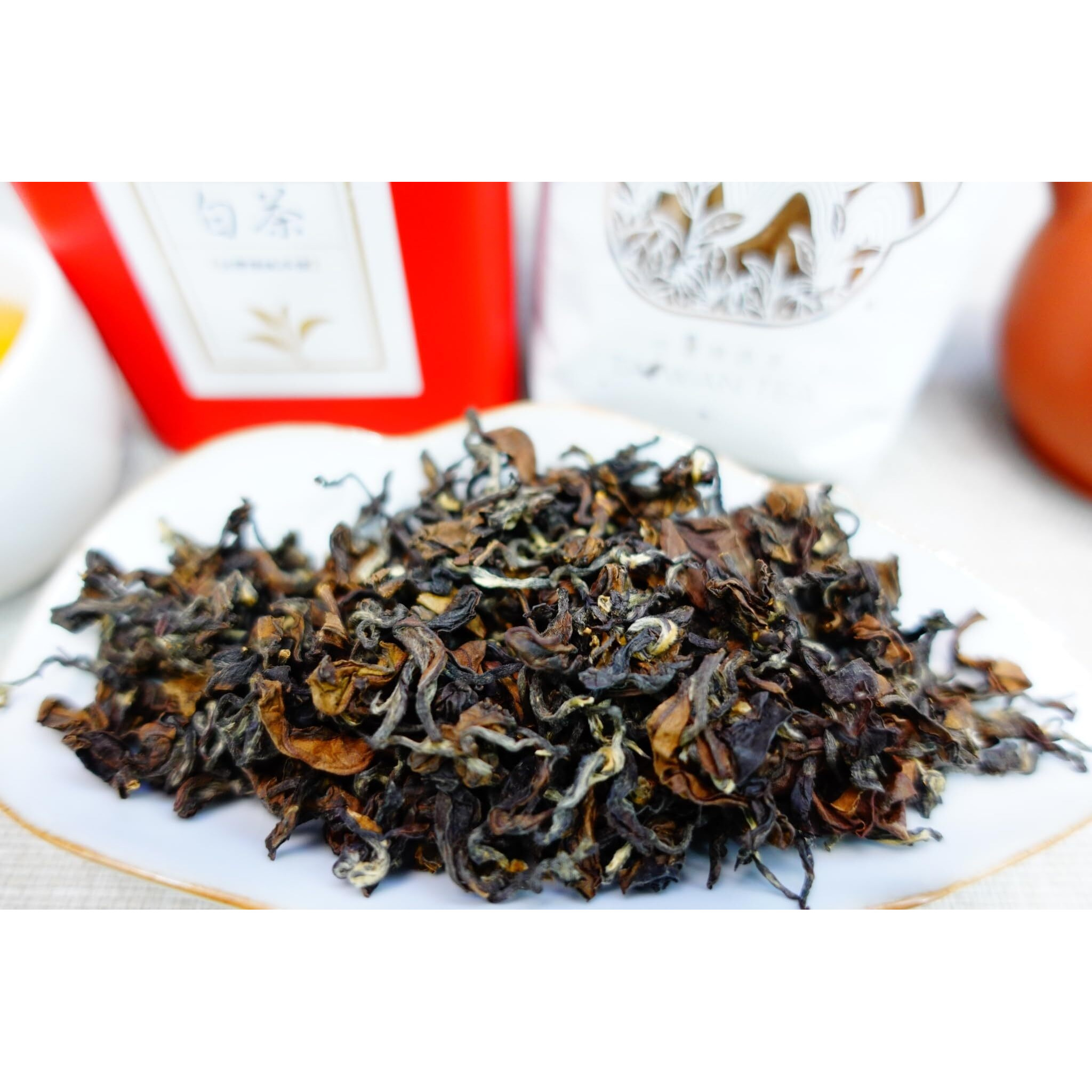 Xin Qing White Oolong Tea Oriental Beauty Tea Taiwan High Mountain Tea Taiwan Gaoshan Ulong Tea Taiwan Oolong Tea Loose Leaf Oolong Tea White Tea 75G
