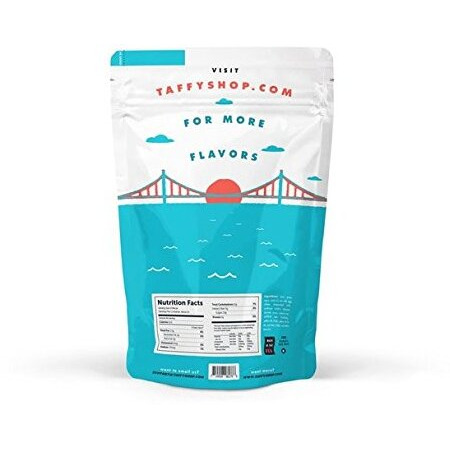 Taffy Shop San Francisco Salt Water Taffy - Small Batch Salt Water Taffies Made In The Usa - Super Soft, Sweet, Taffy Candy - Guaranteed Fresh - Gluten-Free, Soy-Free, Peanut-Free - 7Oz