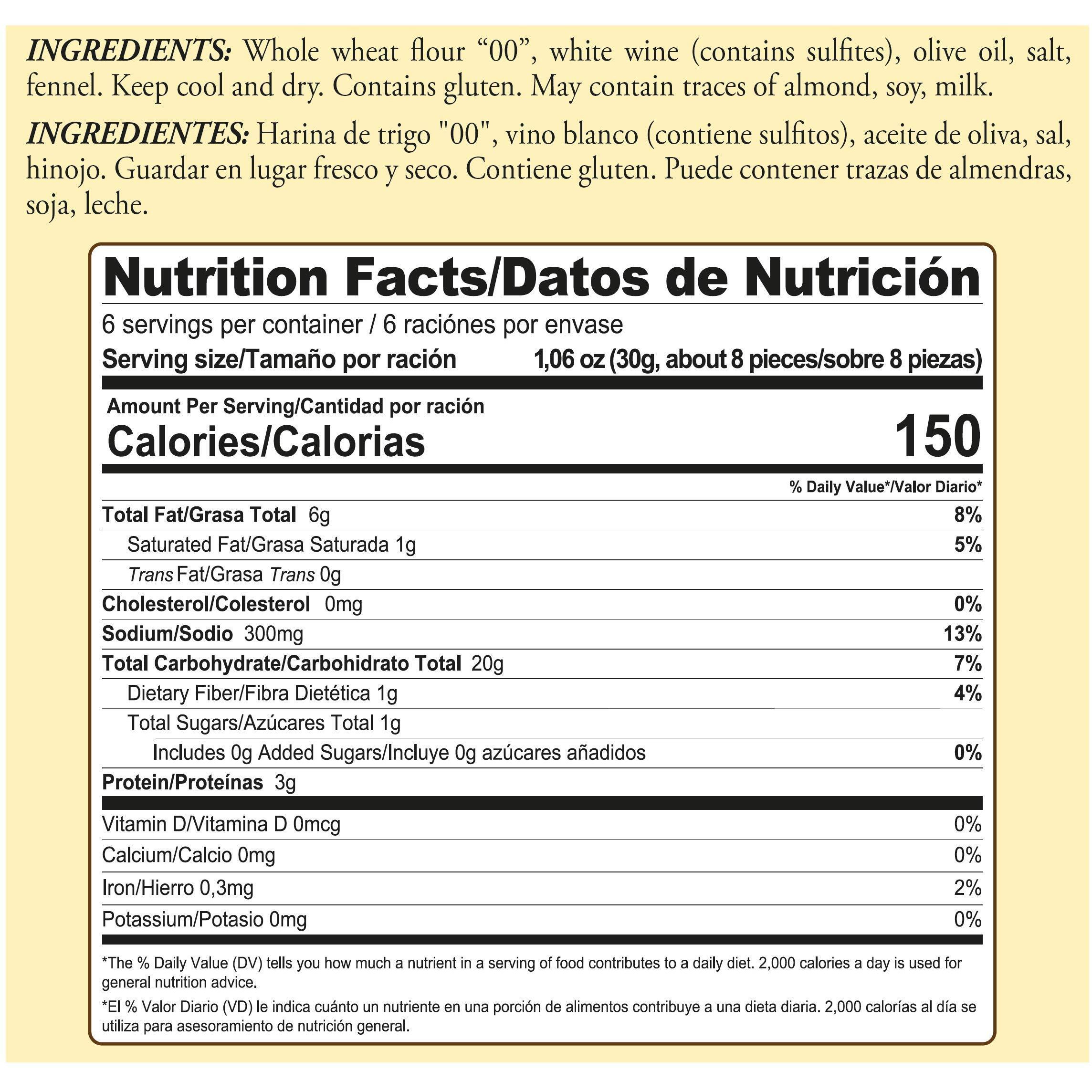 Flora Imported Taralli (Fennel)