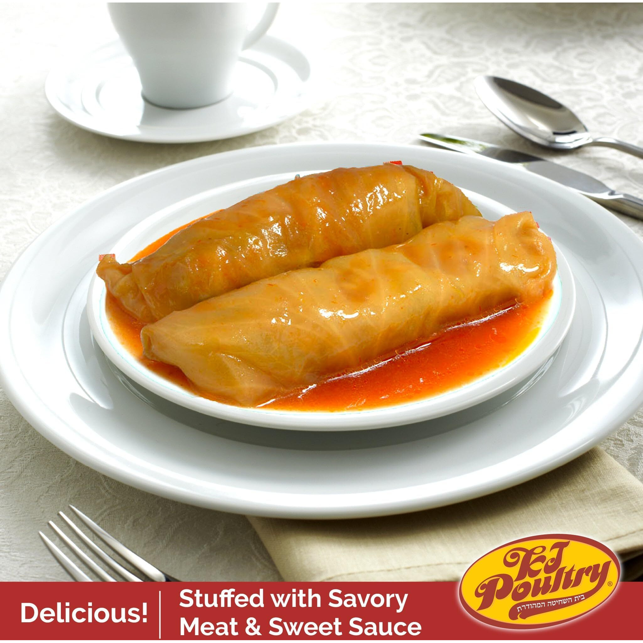 Kosher Beef Stuffed Cabbage Rolls, Mre Meat Meals Ready To Eat, Gluten Free (12 Pack) Prepared Entree Fully Cooked, Shelf Stable Microwave Dinner - Travel, Military, Camping, Emergency Survival Food