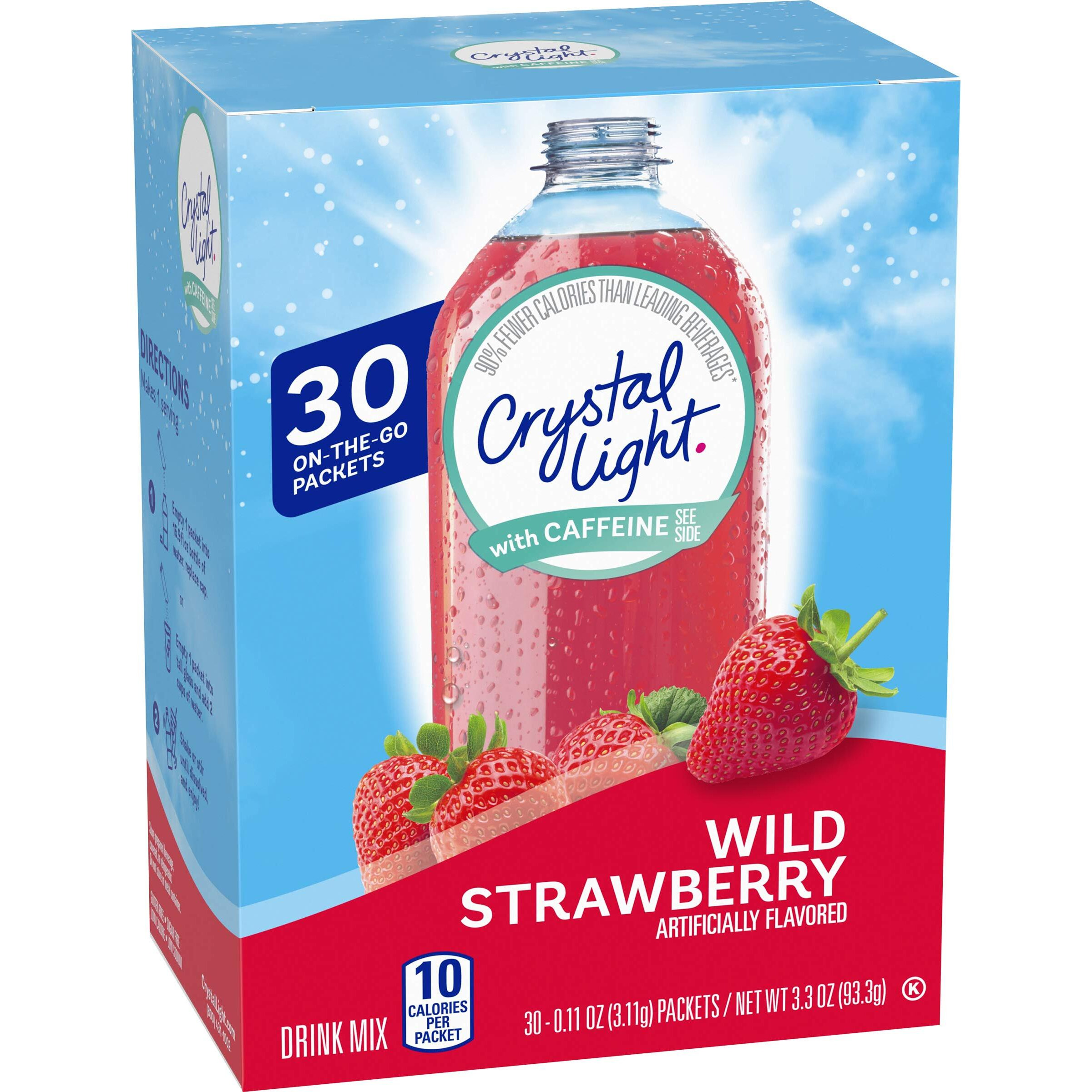 Crystal Light Wild Strawberry 30 Packets, 3.3 Oz. (Pack Of 1)