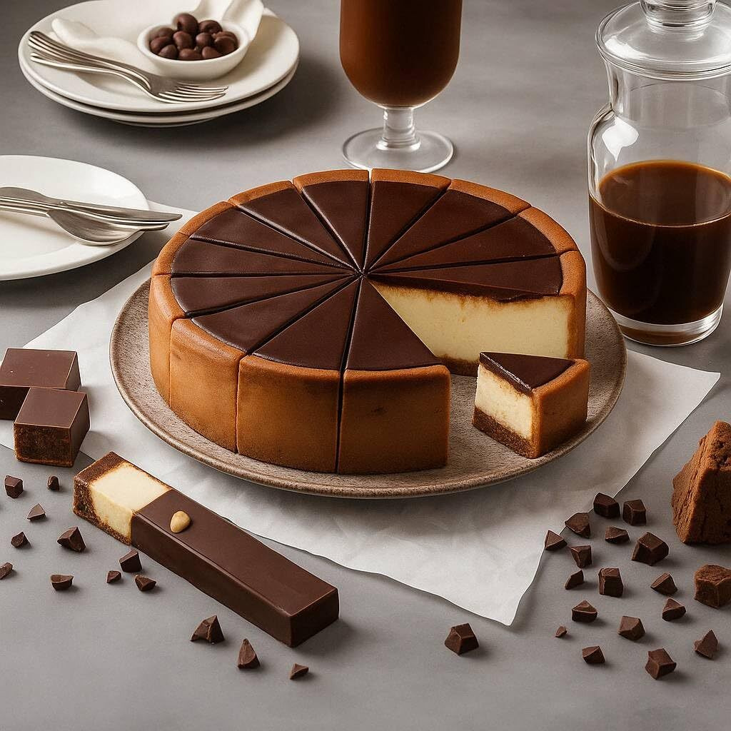 Andy Anand Guilt-Free Delight Sugar Free Chocolate Fudge Cheesecake 9 "" | Freshly Baked With California Cream Cheese | Diabetic-Friendly, Decadent & Deliciously Creamy (2 Lbs)