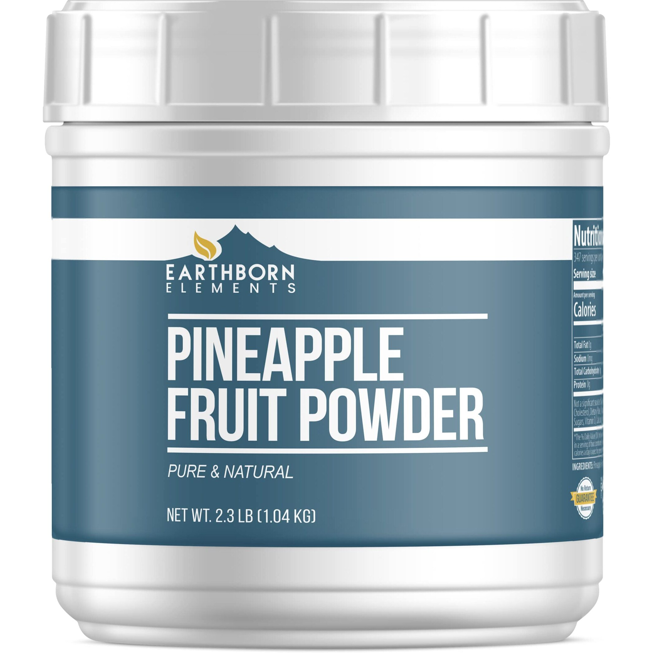 Earthborn Elements Pineapple Fruit Powder 2.3 Lb, Pure & Natural, Smoothie Mix-In