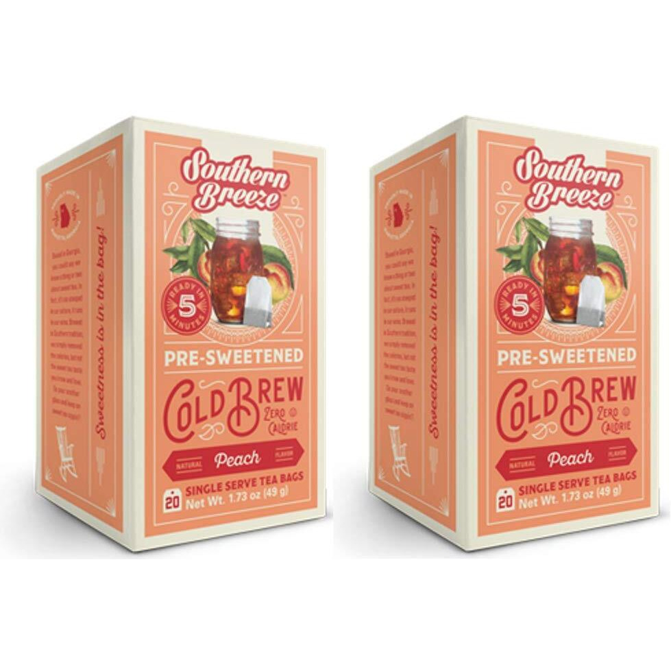 Southern Breeze Cold Brew Sweet Iced Tea 2-Pack (Peach)