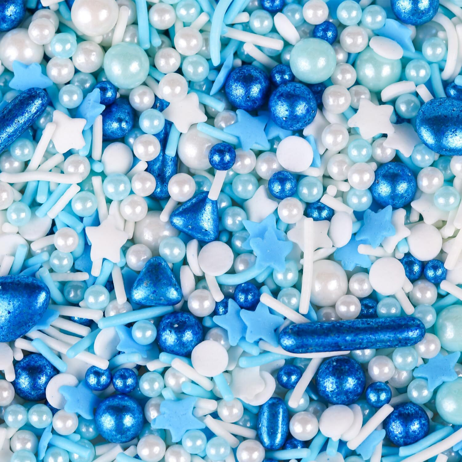 Blue Sprinkles For Cake Decorating 6Ounce - Sprinkles For Cupcakes Topper Cookie - Galaxy Sprinkles Mix Cake Decorations For Kid's Birthday Christmas Party