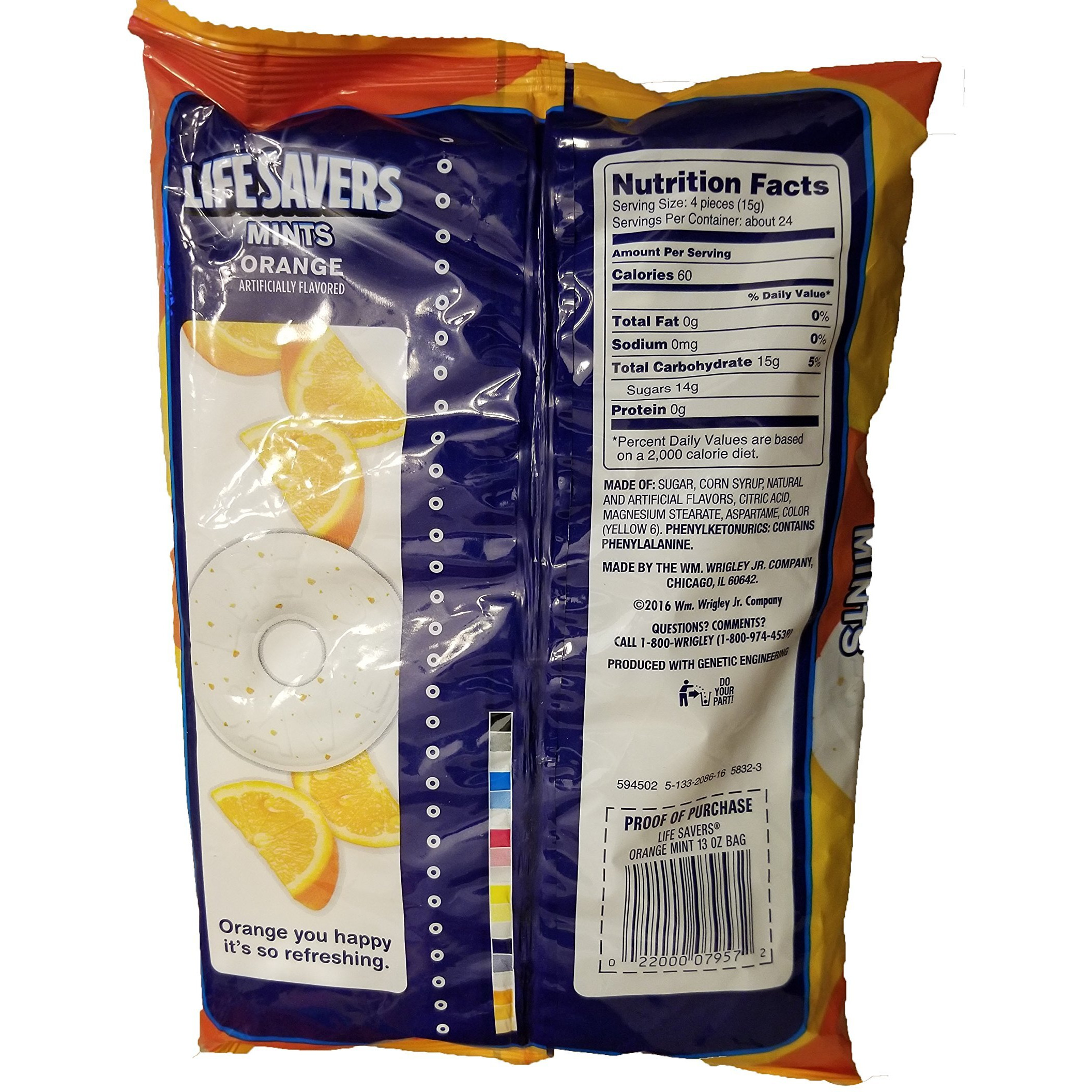 Life Savers Orange Mints ( Pack Of 2) 13-Ounce Bags