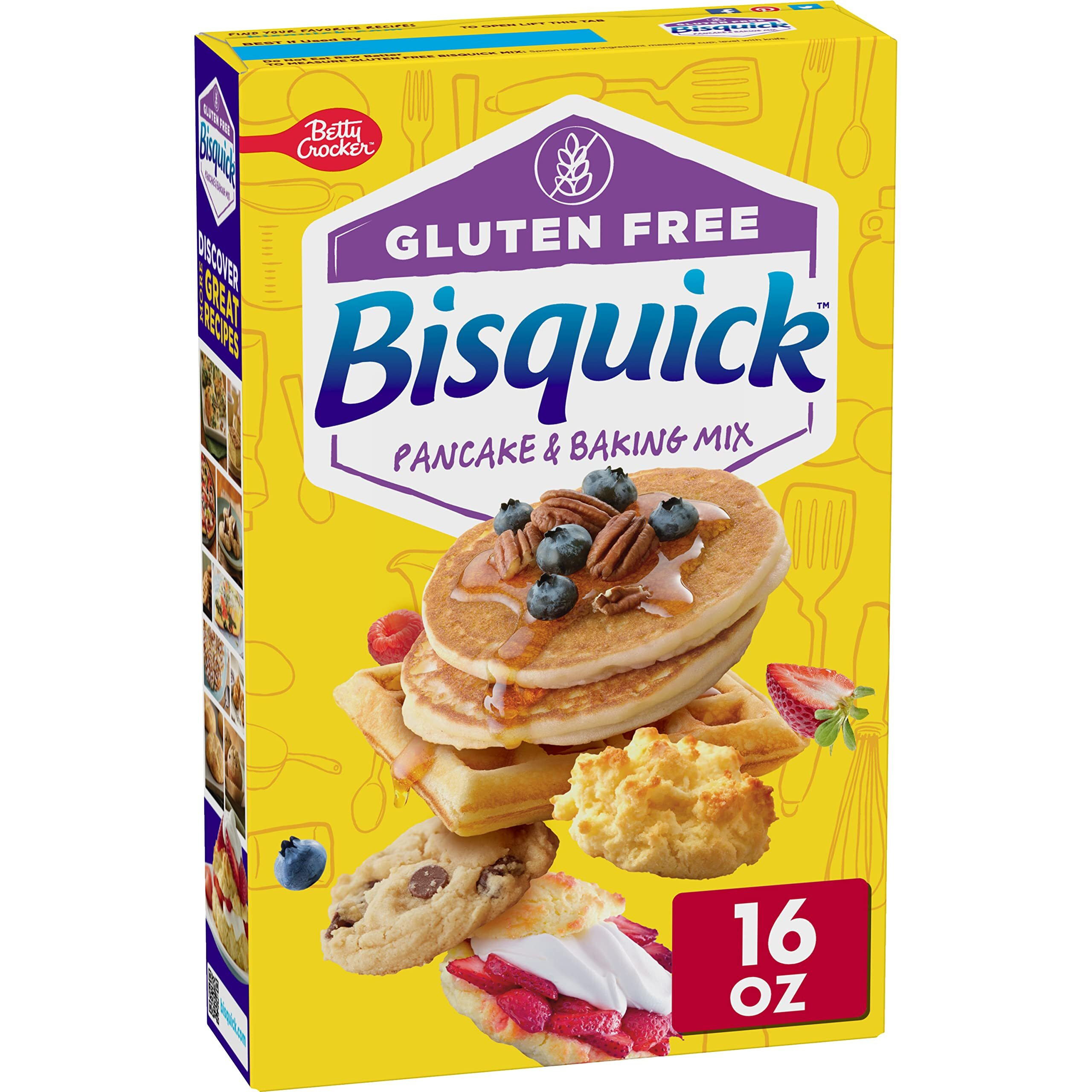 Betty Crocker Bisquick Pancake & Baking Mix, Gluten Free, 16 Oz.