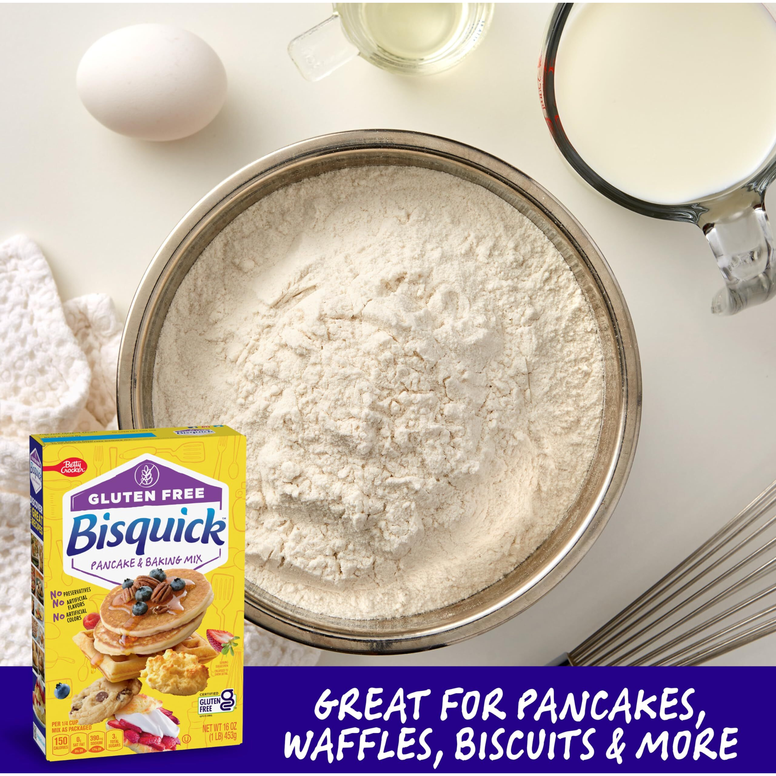 Betty Crocker Bisquick Pancake & Baking Mix, Gluten Free, 16 Oz.