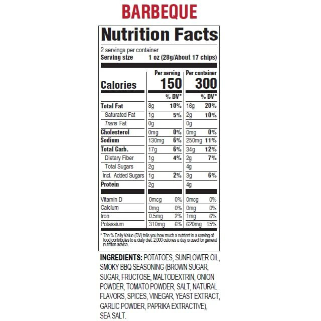 Hal's New York Kettle Cooked Gluten Free Barbeque Bbq Flavored Potato Chip Crisps, 2 Oz (Pack Of 24)