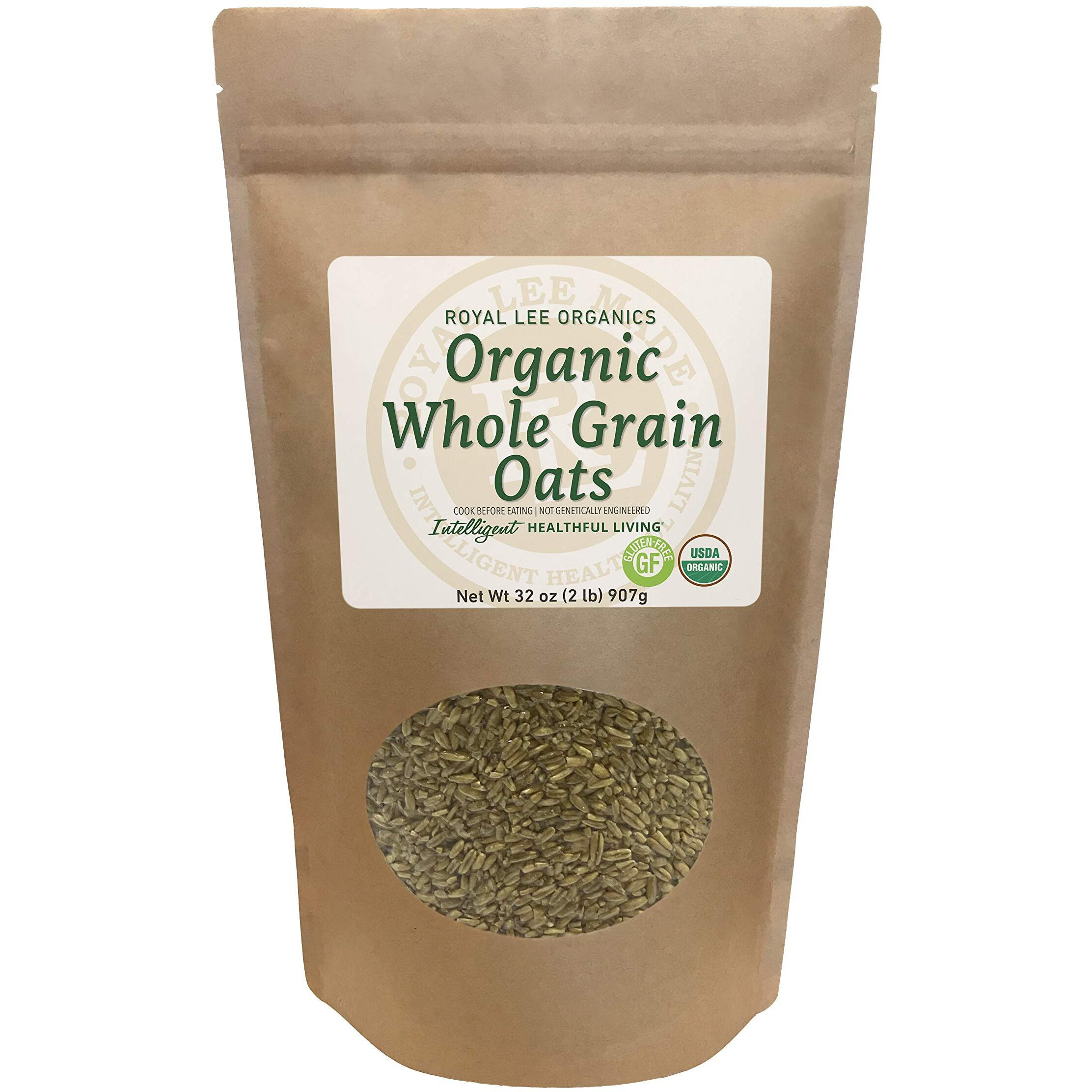 Royal Lee Organics Organic Gluten Free Oat Groats (2 Lbs)
