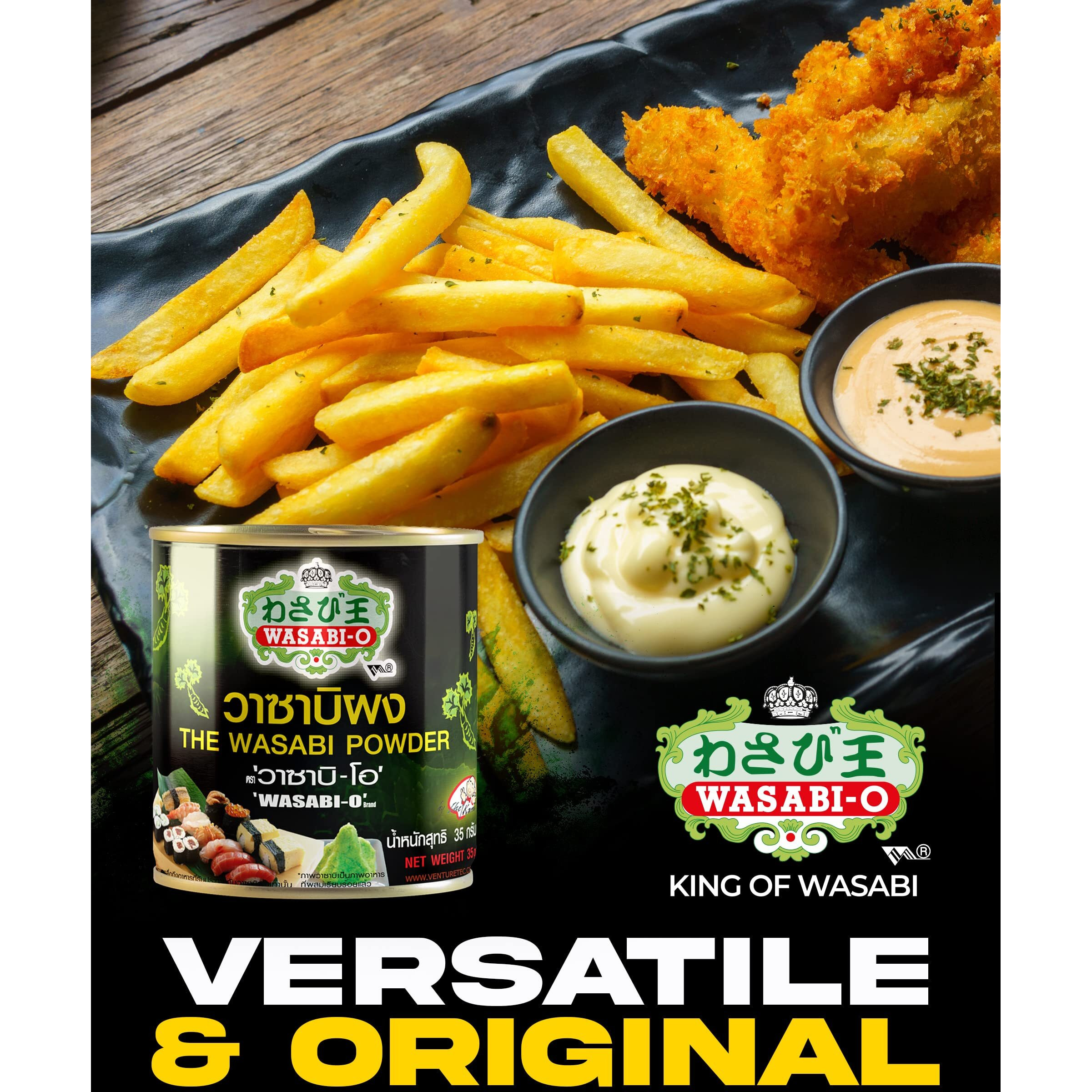 Wasabi Powder With Real Wasabi 1.24 Oz (35 G) - Japanese Cuisine,Vegetarian,Dipping With Sushi And Salmon