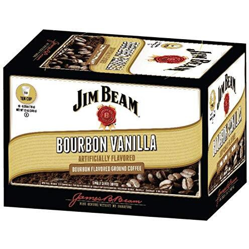 New Jim Beam Bourbon Vanilla Single Serve Coffee Cups - 10 Count