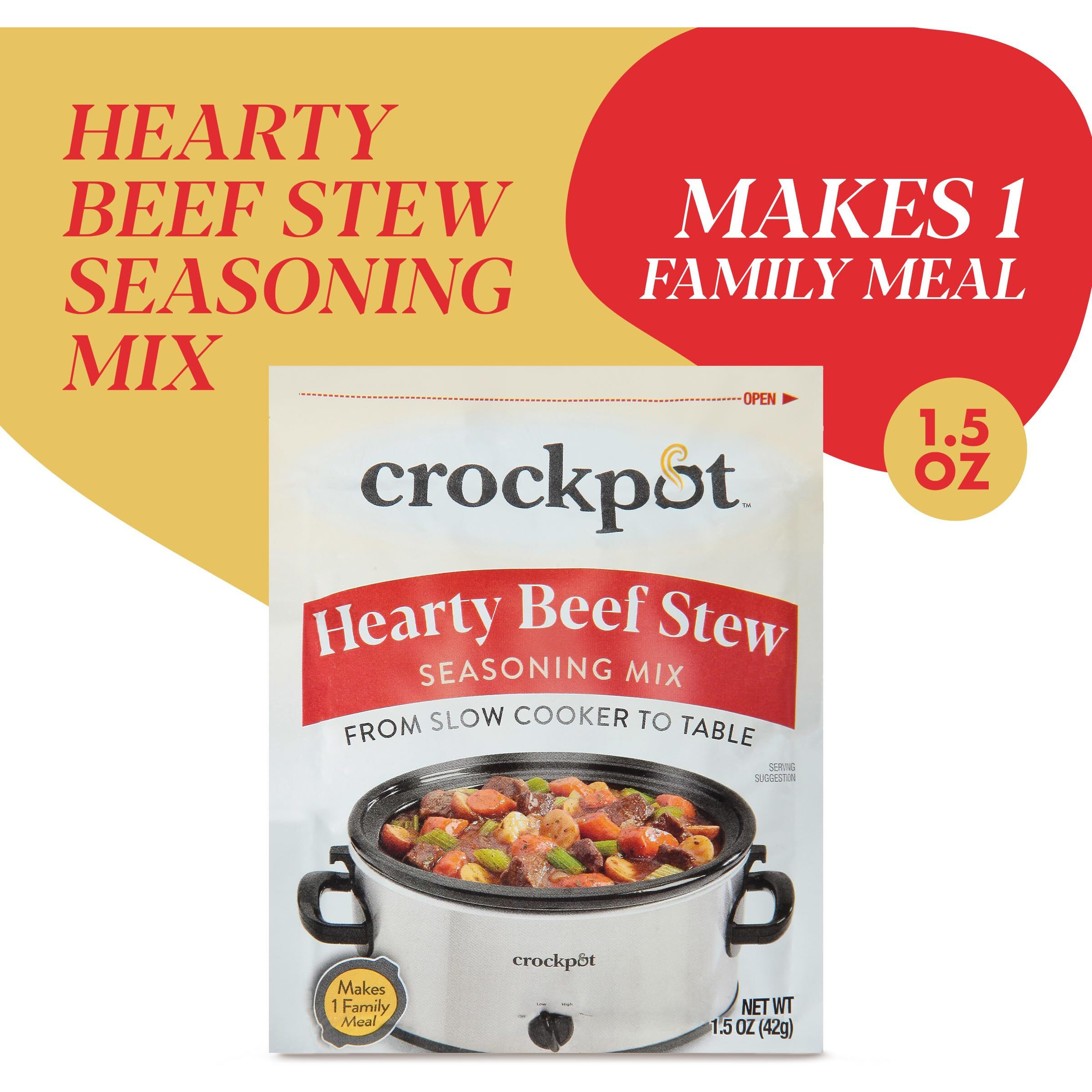 Crock-Pot Hearty Beef Stew Seasoning Mix, 1.5 Ounce
