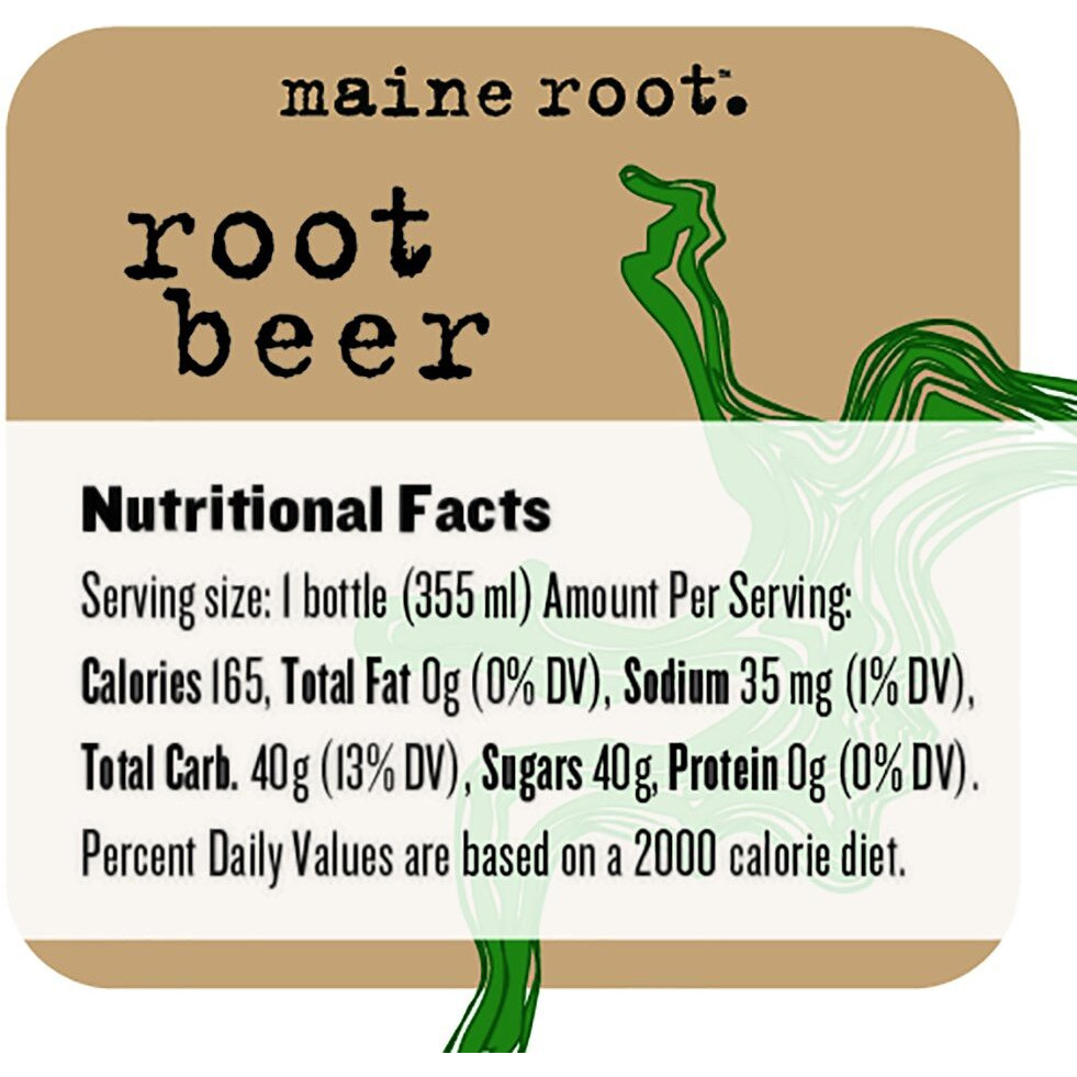 Maine Root Hand Crafted Root Beer Soda, 12 Fl Oz (12 Glass Bottles)