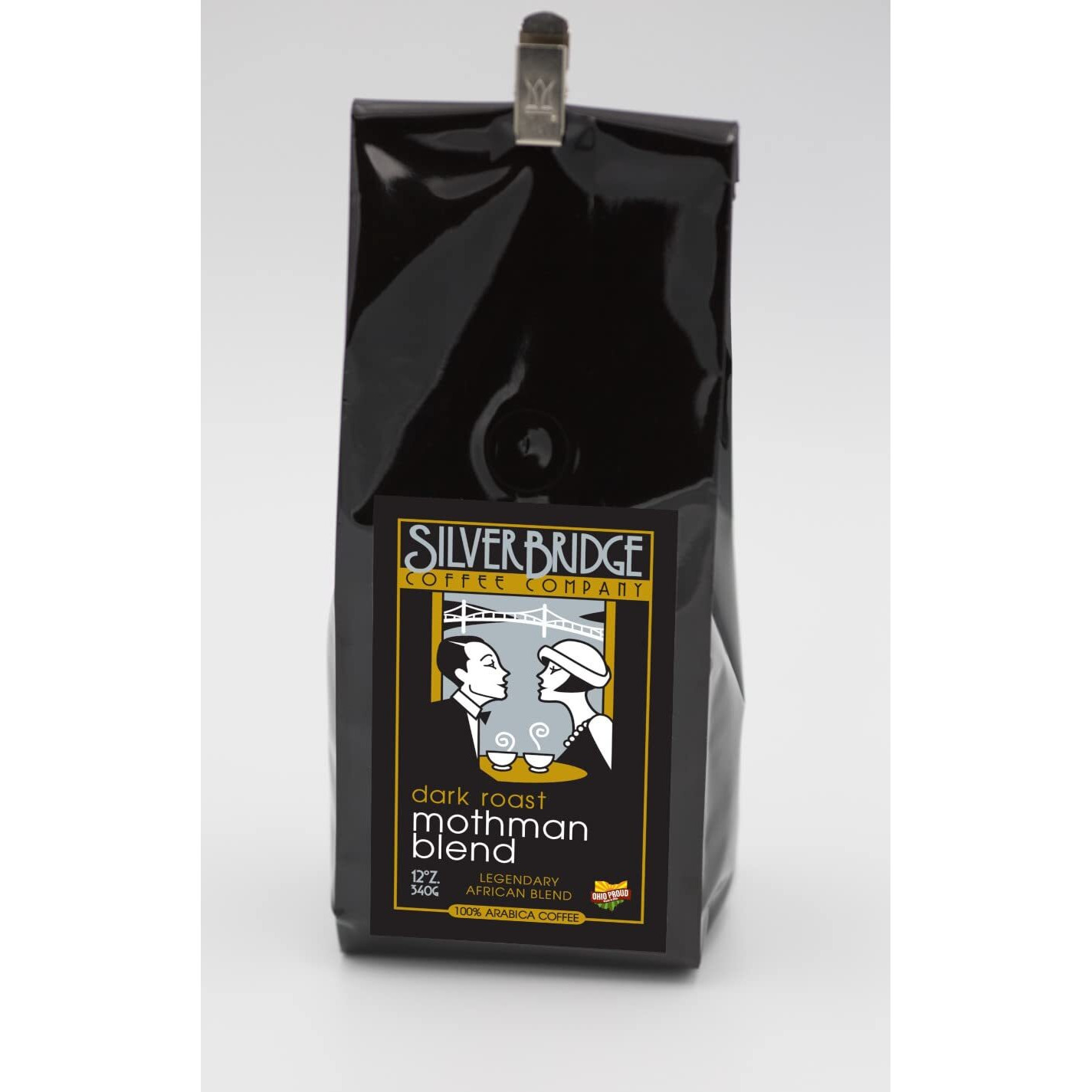 Silver Bridge Coffee Company Coffee Mothman Blend | 12Oz Specialty Coffee | Medium/Dark Roasted Smooth Bold Blend | Legendarily Delicious