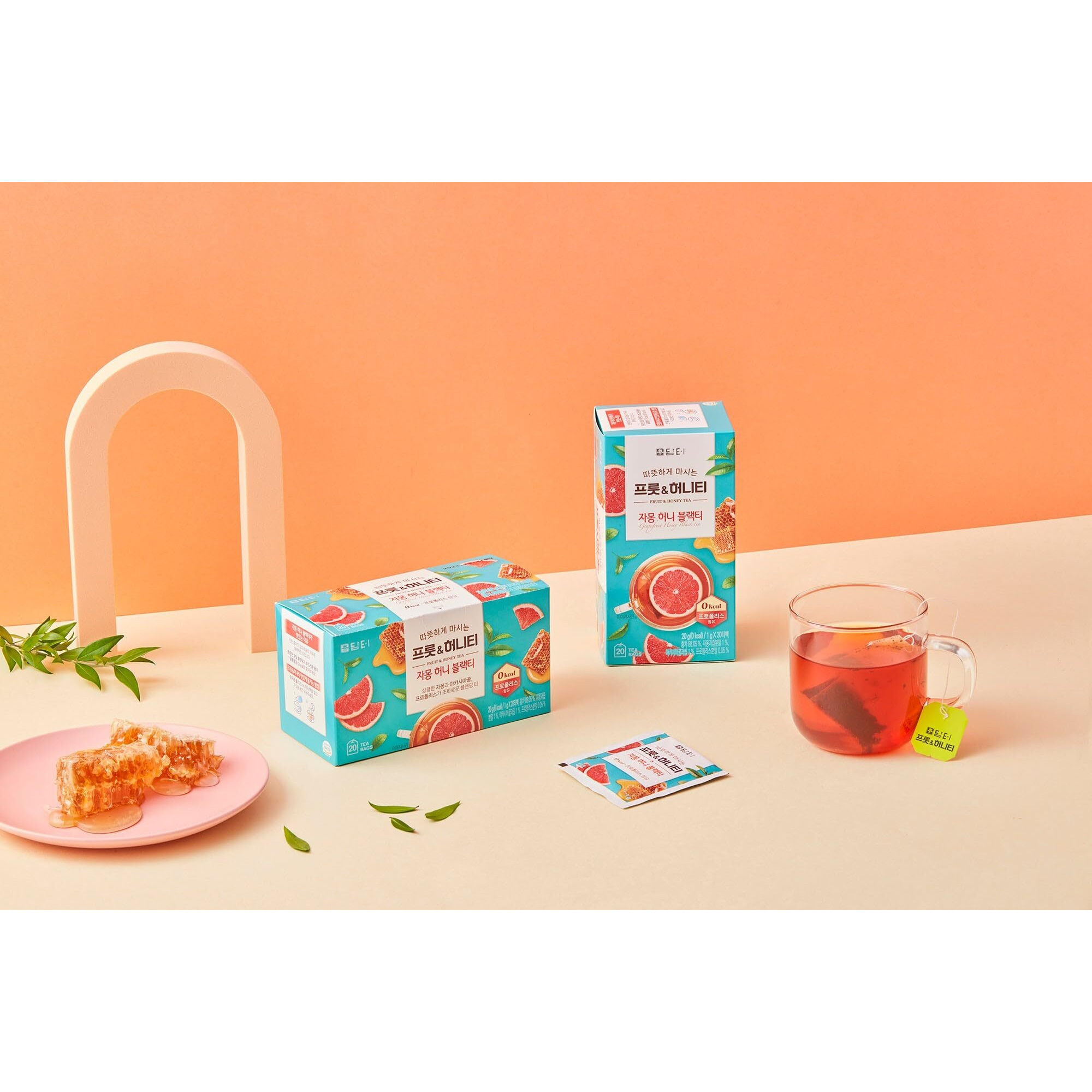 Damtuh Grapefruit Honey Black Tea Bag Zero Calorie Zero Sugar 20G X 20 Count (Pack Of 1)