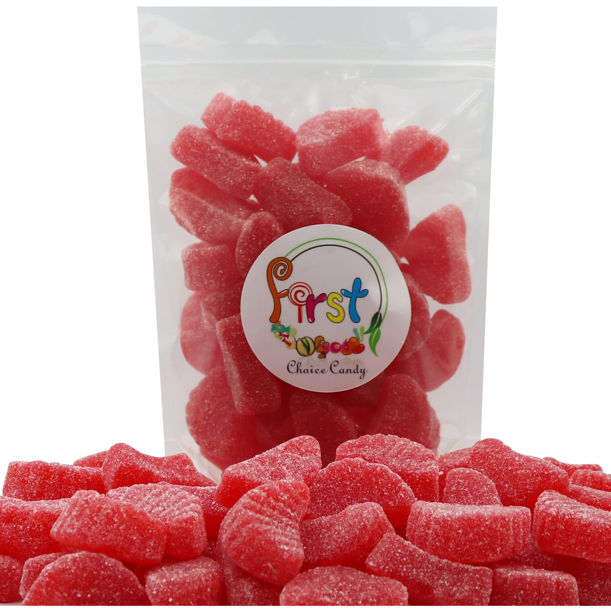 Firstchoicecandy Fruit Slices Jelly Wedges Candy (Red Cherry, 2 Pound)