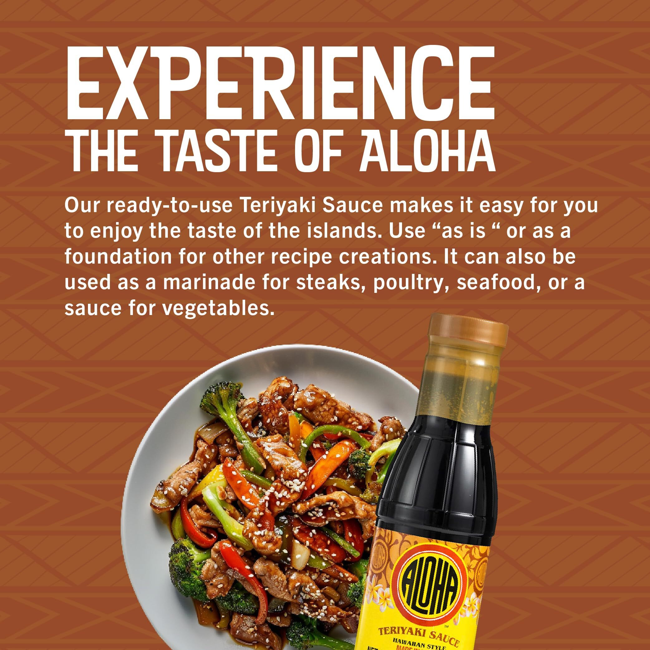 Aloha Shoyu - Hawaiian Teriyaki Sauce - Versatile And Sweet Marinade - Made In Hawaii - 12 Oz. Bottle