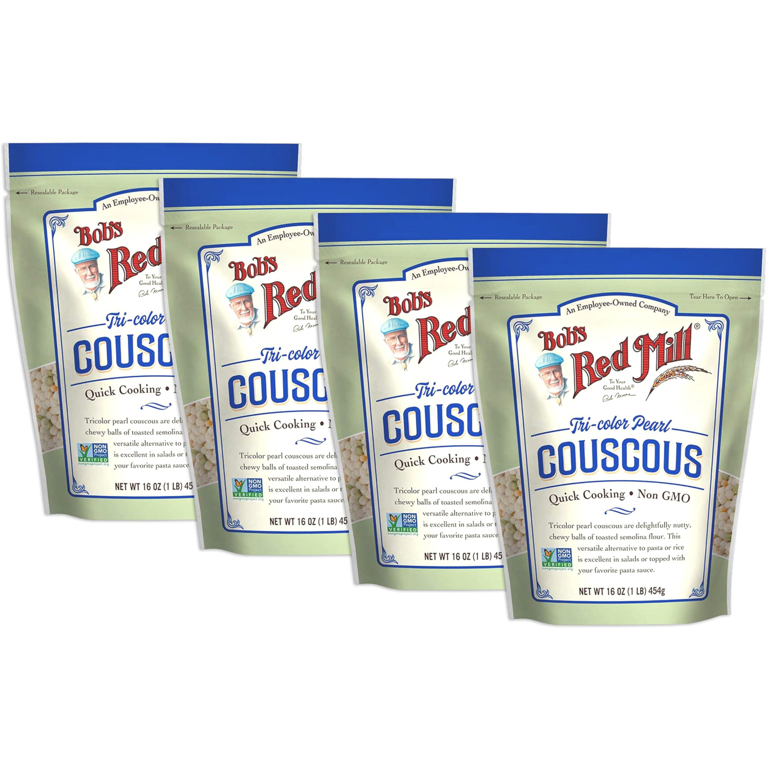 Bob's Red Mill Tri Color Pearl Couscous, 16 Ounce (Pack Of 4)