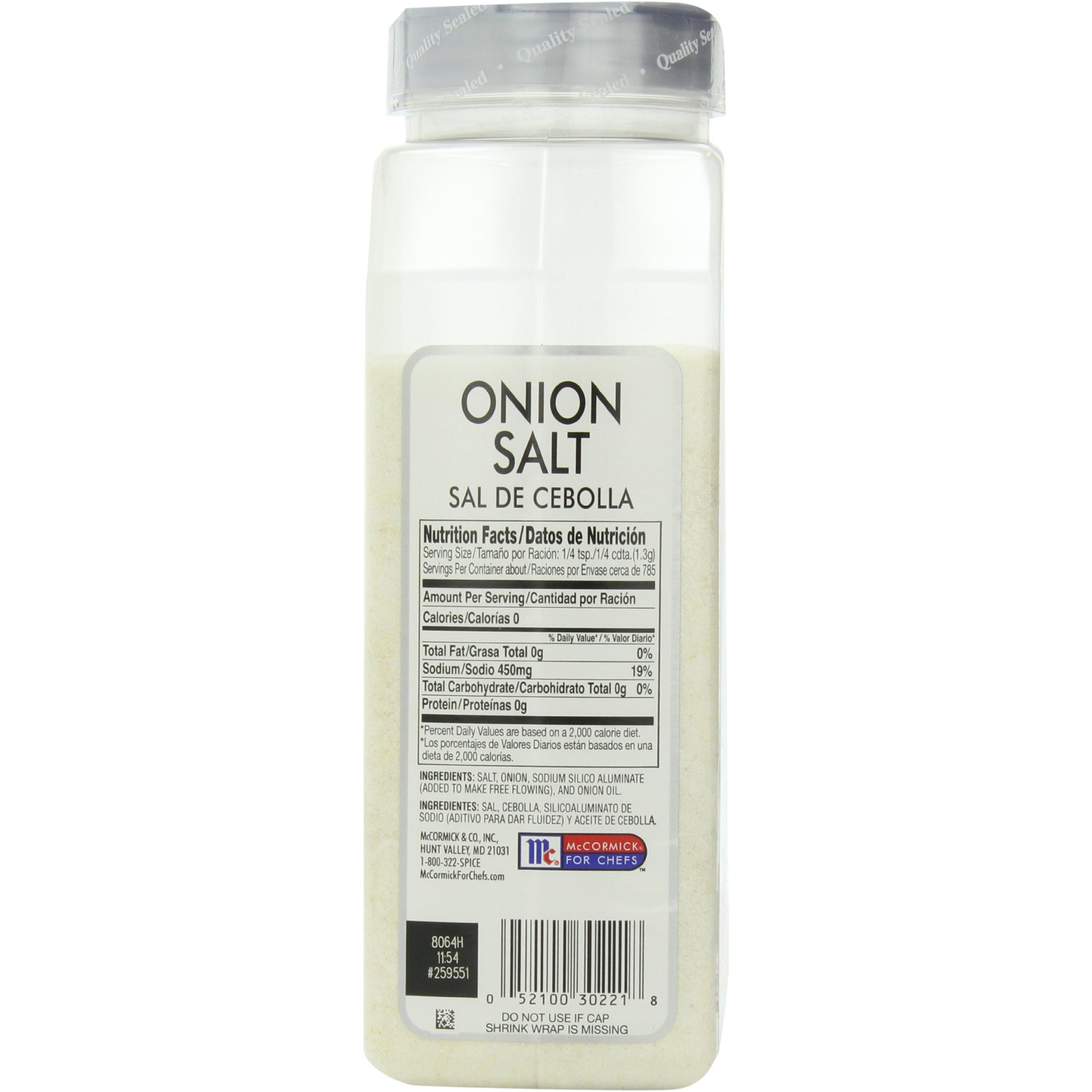 Mccormick Onion Salt, 36-Ounce Units (Pack Of 3)