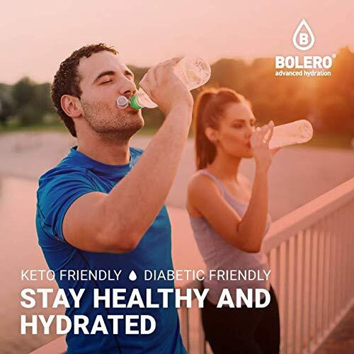 Bolero - Strawberry Flavored, Sugar Free And Low Calorie Powdered Drink Mix, Makes 1/2 Gallon For Strong Flavor Or 1 Gallon For Mild Flavor, 12 Large Sachets - Europe's Favorite Drink Mix