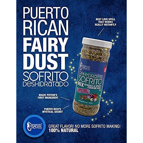 Caribbean Craves - Dehydrated Sofrito Mix | No-Msg, Vegan, Keto Friendly, Natural Ingredients (5.5, 1)